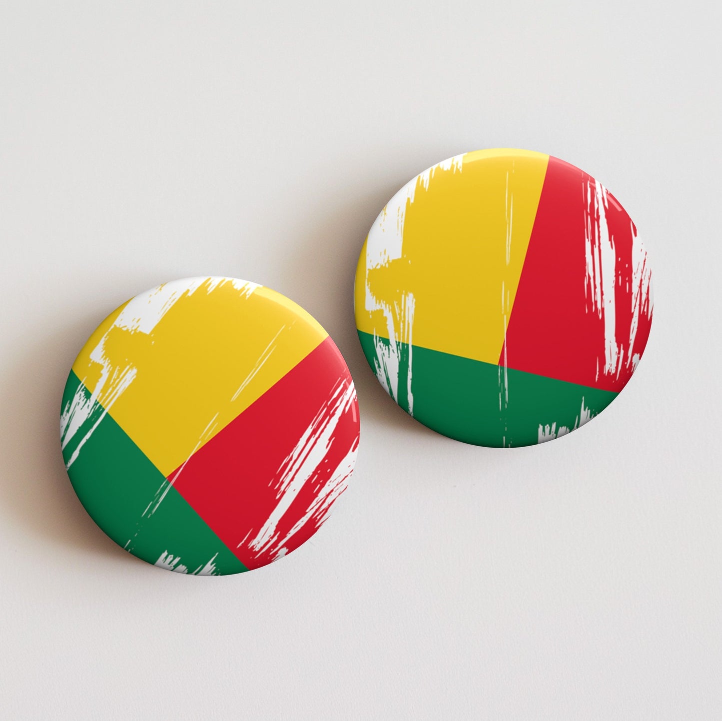 Benin Flag Pin Button - Custom Pinback, Patriotic Campaign Buttons, Personalized Birthday Pins, Collectible Badge, Metal Pin