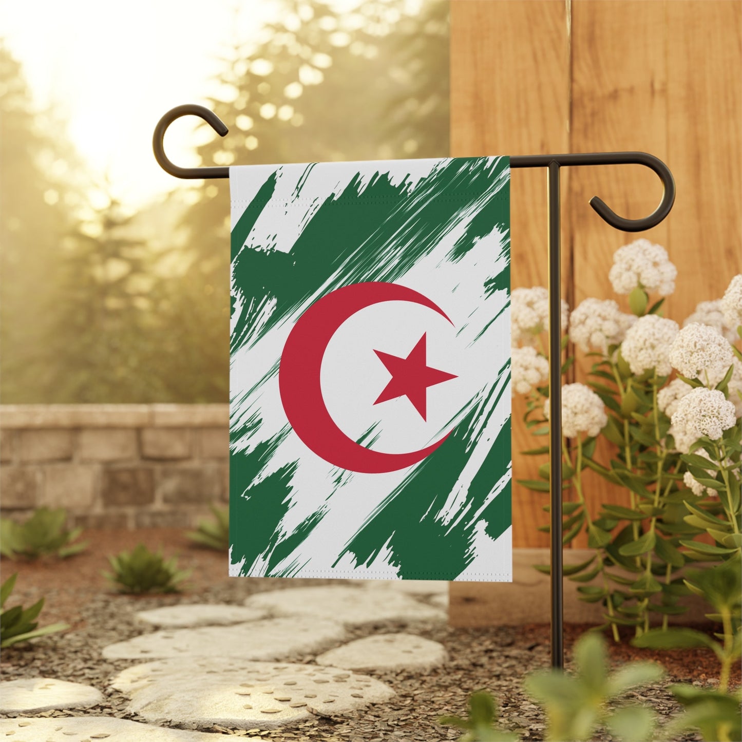 Algeria Garden Flag - Garden & House Banner | Size - 12" x 18" | Double Sided Custom Country Design Print