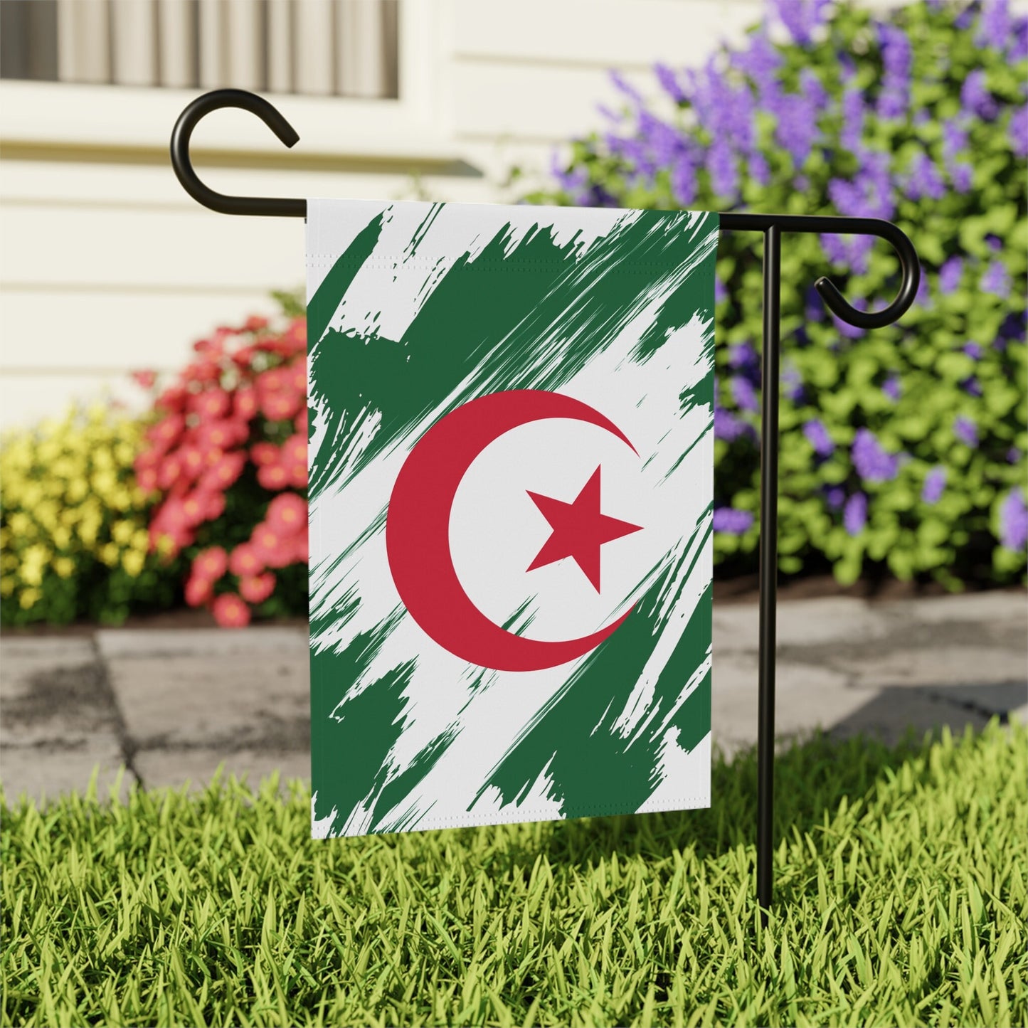 Algeria Garden Flag - Garden & House Banner | Size - 12" x 18" | Double Sided Custom Country Design Print