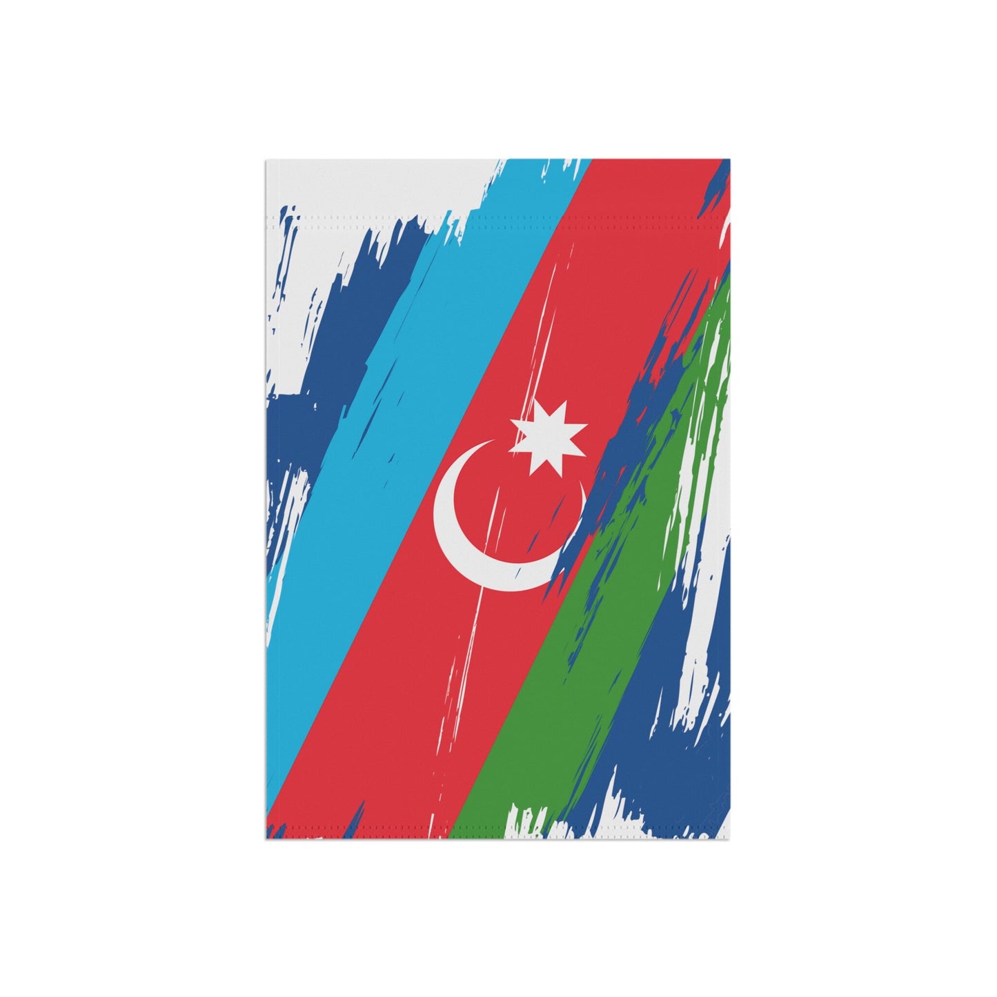 Azerbaijan Garden Flag - Garden & House Banner | Size - 12" x 18" | Double Sided Custom Country Design Print