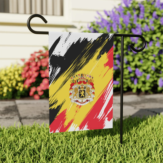 Belgium Garden Flag - Garden & House Banner | Size - 12" x 18" | Double Sided Custom Country Design Print