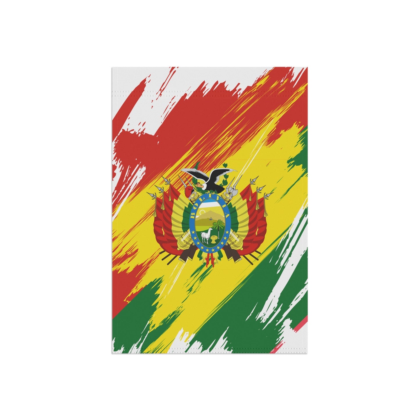 Bolivia Garden Flag - Garden & House Banner | Size - 12" x 18" | Double Sided Custom Country Design Print