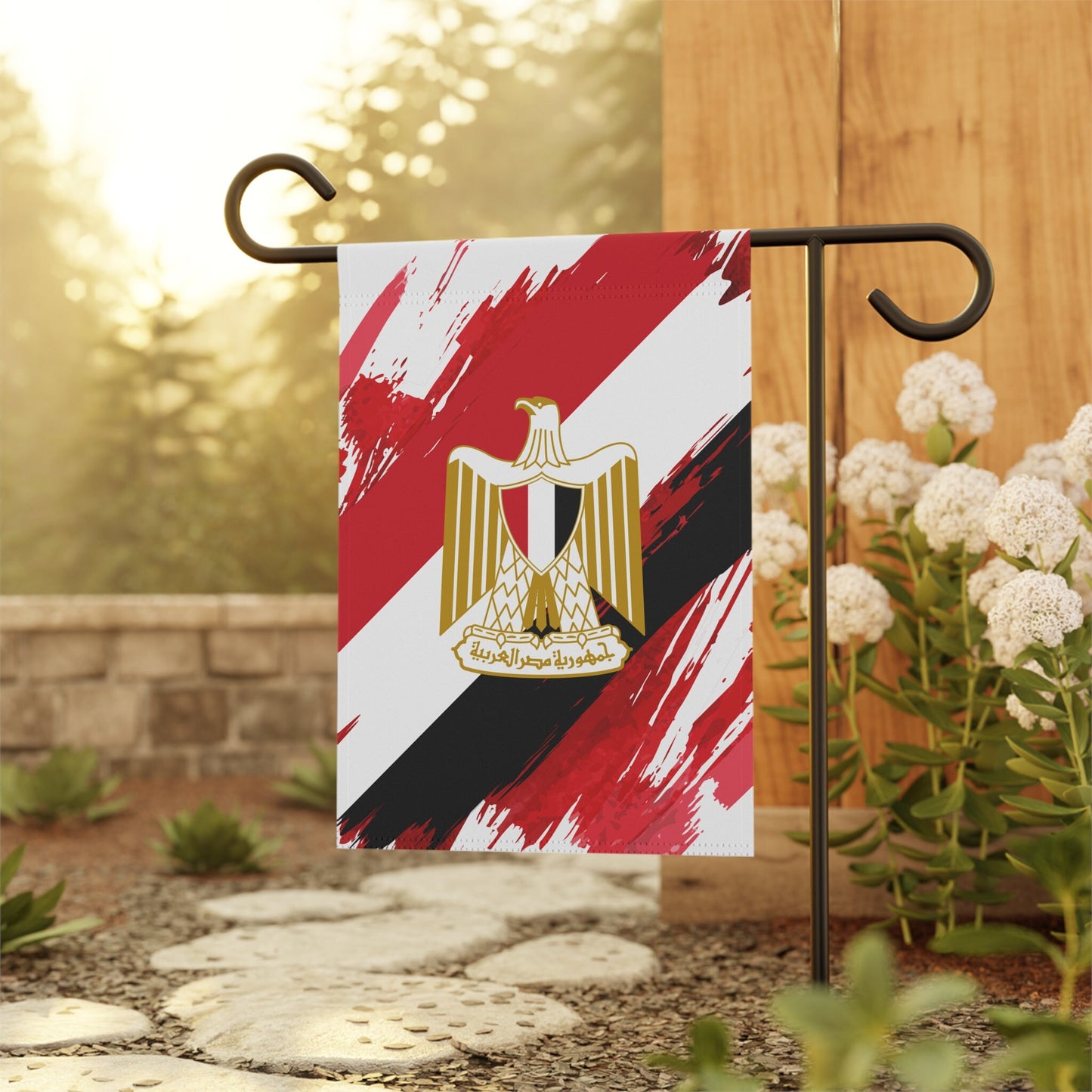 Egypt Garden Flag - Garden & House Banner | Size - 12" x 18" | Double Sided Custom Country Design Print