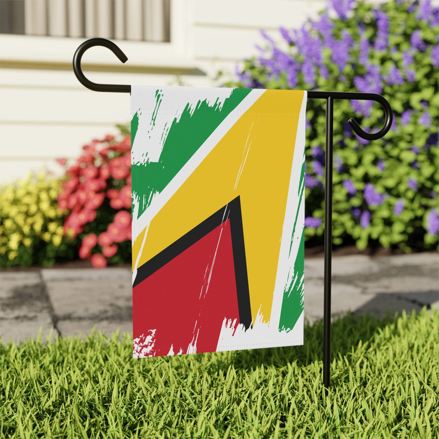 Guyana Garden Flag - Garden & House Banner | Size - 12" x 18" | Double Sided Custom Country Design Print