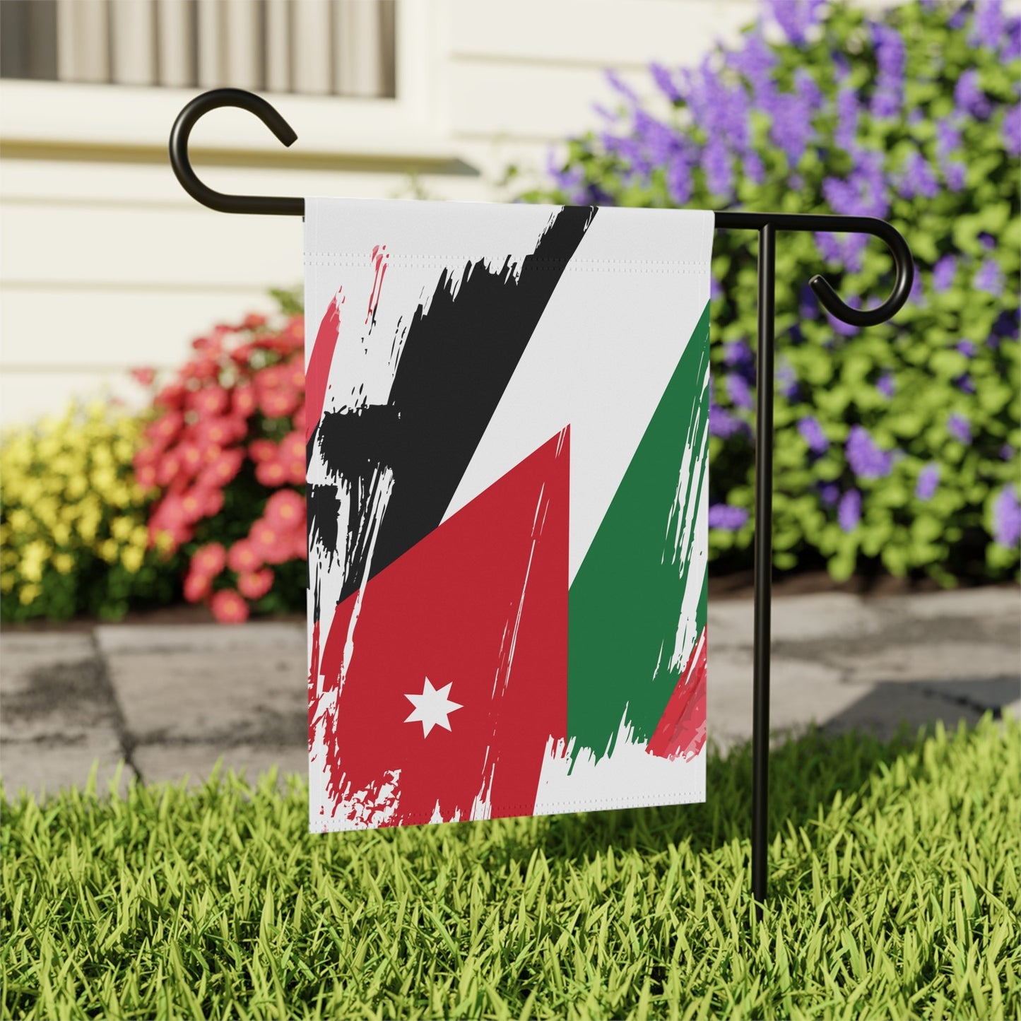 Jordan Garden Flag - Garden & House Banner | Size - 12" x 18" | Double Sided Custom Country Design Print