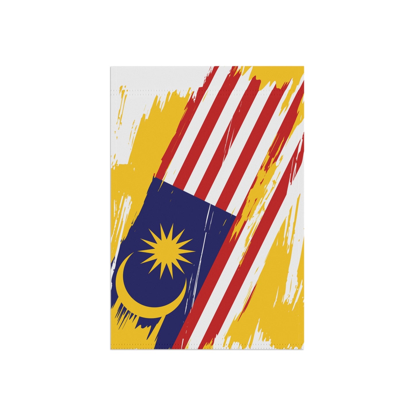 Malaysia Garden Flag - Garden & House Banner | Size - 12" x 18" | Double Sided Custom Country Design Print