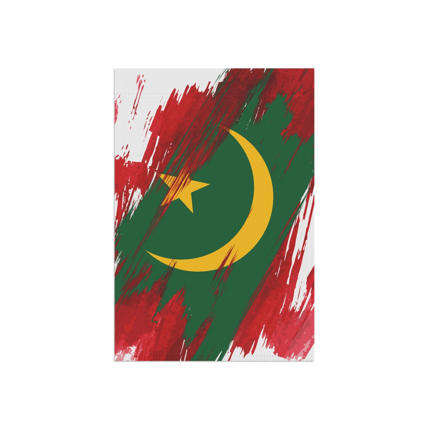 Mauritania Garden Flag - Garden & House Banner | Size - 12" x 18" | Double Sided Custom Country Design Print