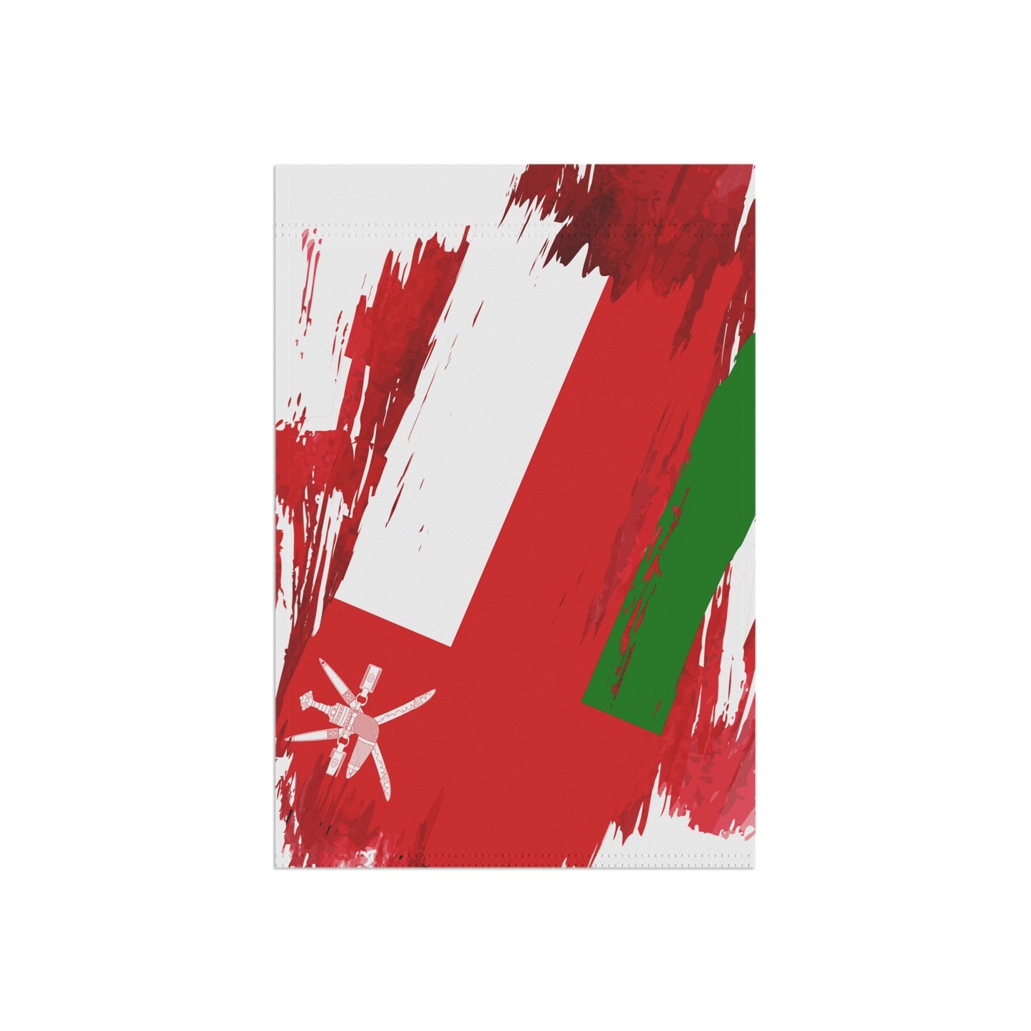 Oman Garden Flag - Garden & House Banner | Size - 12" x 18" | Double Sided Custom Country Design Print