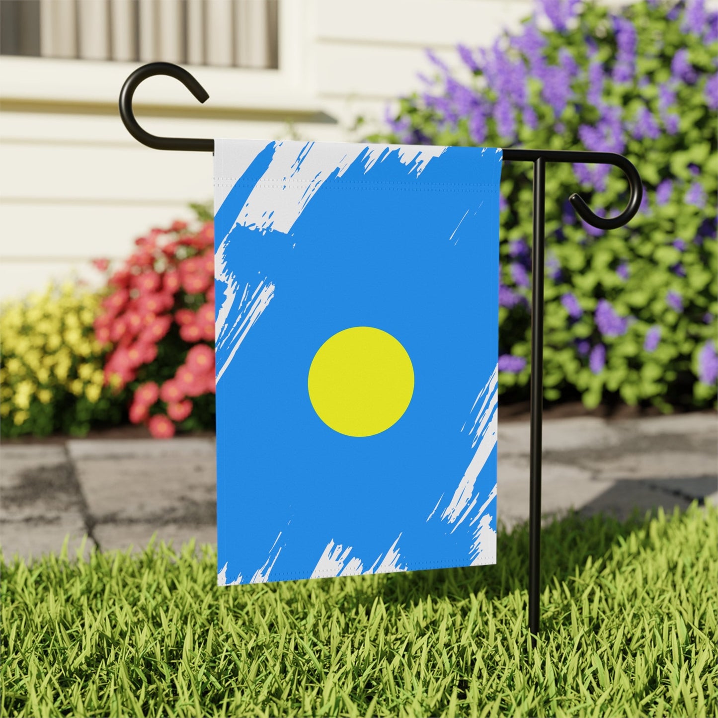 Palau Garden Flag - Garden & House Banner | Size - 12" x 18" | Double Sided Custom Country Design Print