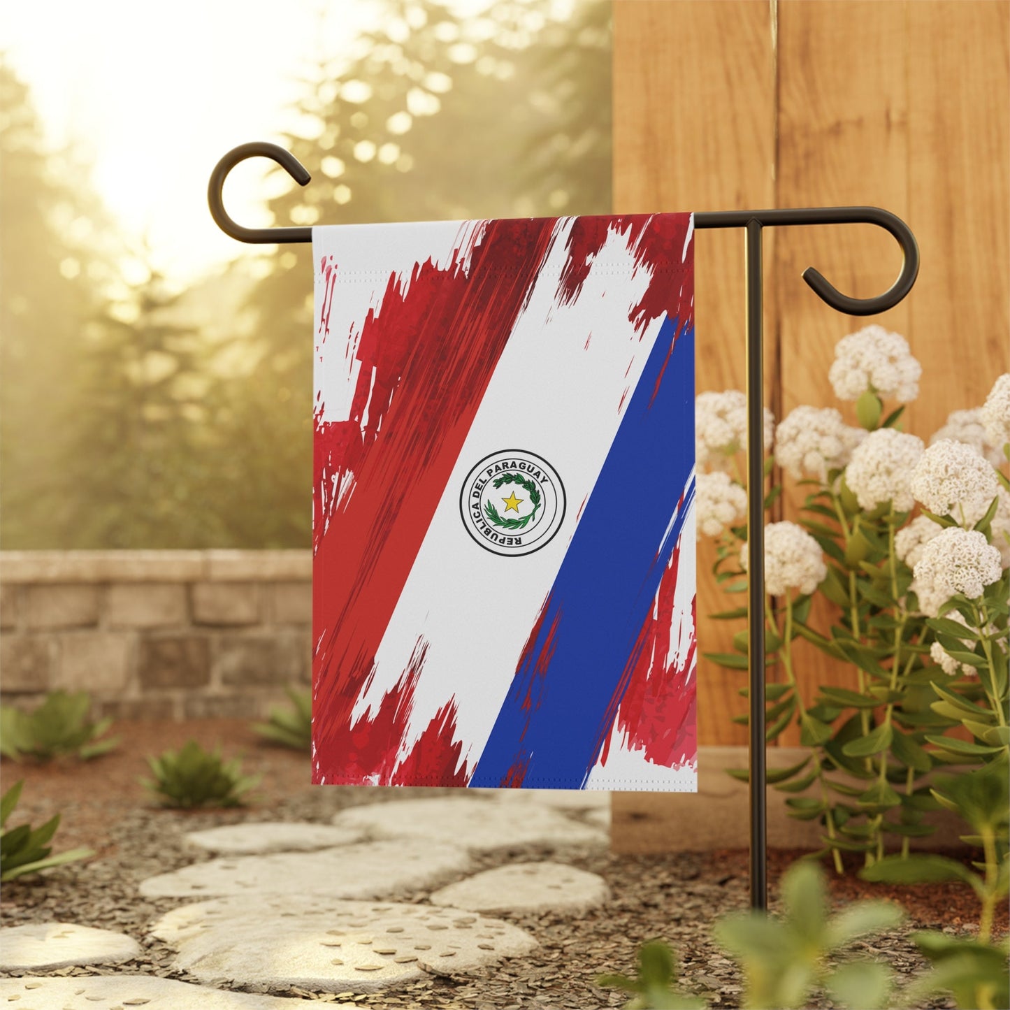 Paraguay Garden Flag - Garden & House Banner | Size - 12" x 18" | Double Sided Custom Country Design Print