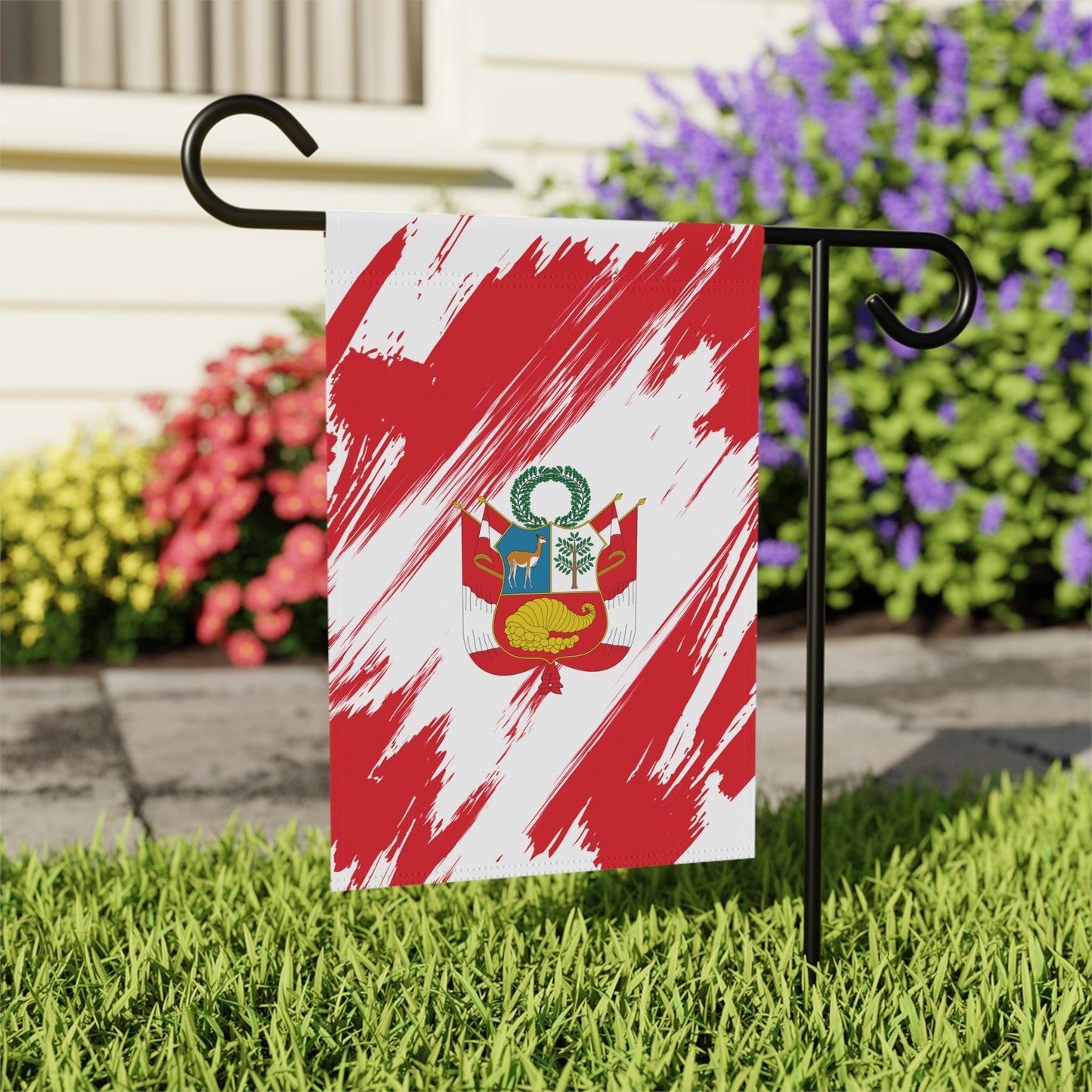 Peru Garden Flag - Garden & House Banner | Size - 12" x 18" | Double Sided Custom Country Design Print