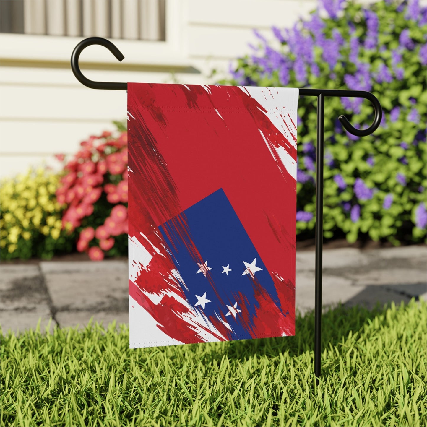 Samoa Garden Flag - Garden & House Banner | Size - 12" x 18" | Double Sided Custom Country Design Print