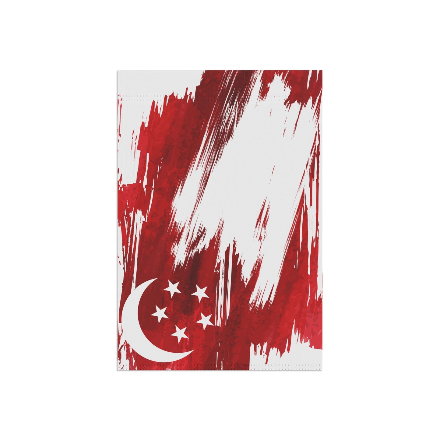 Singapore Garden Flag - Garden & House Banner | Size - 12" x 18" | Double Sided Custom Country Design Print