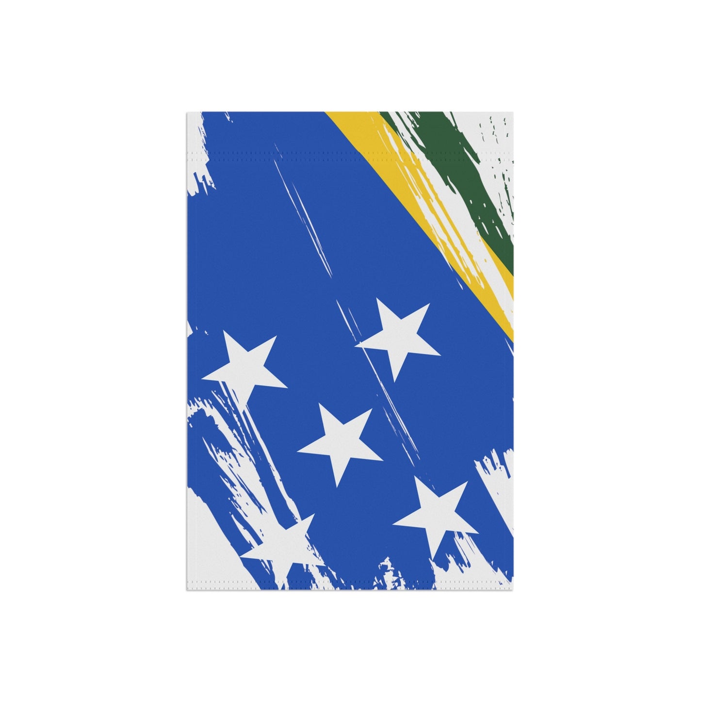 Solomon Islands Garden Flag - Garden & House Banner | Size - 12" x 18" | Double Sided Custom Country Design Print