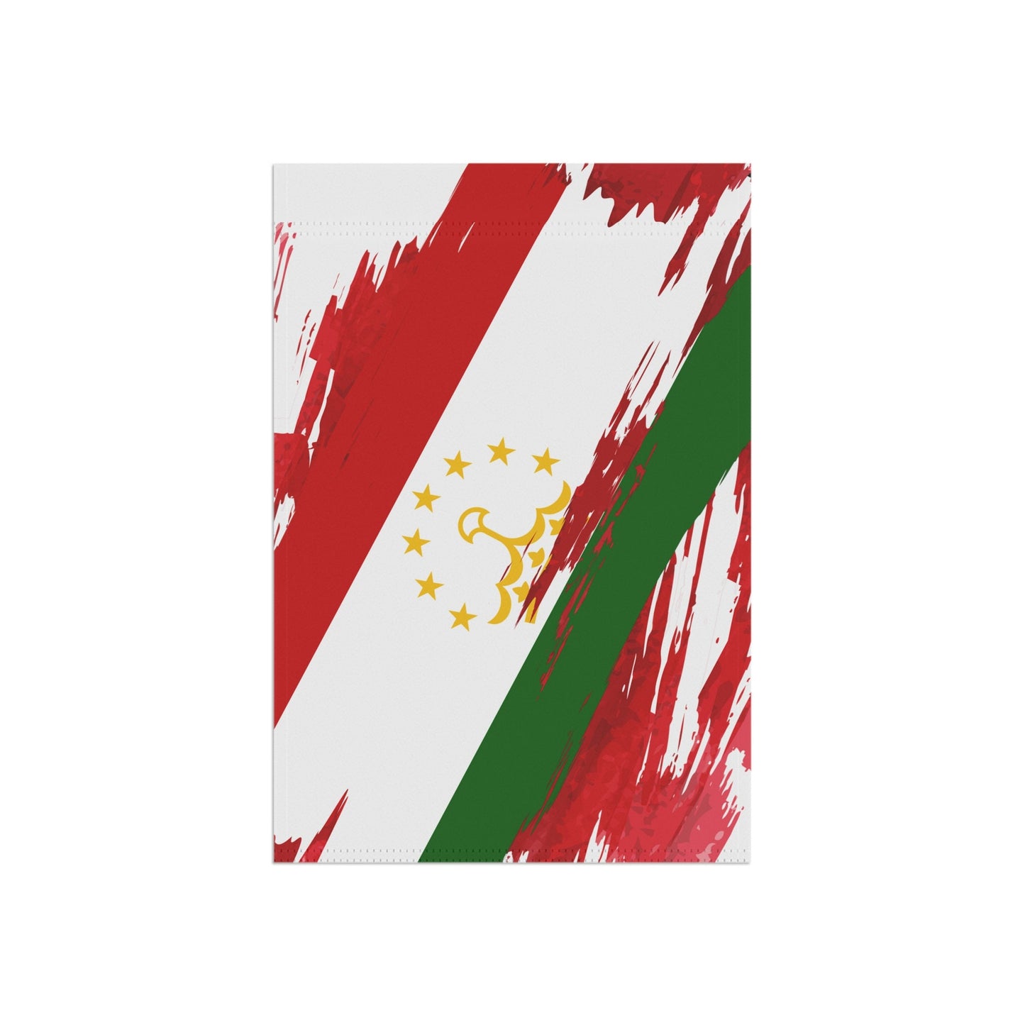Tajikistan Garden Flag - Garden & House Banner | Size - 12" x 18" | Double Sided Custom Country Design Print