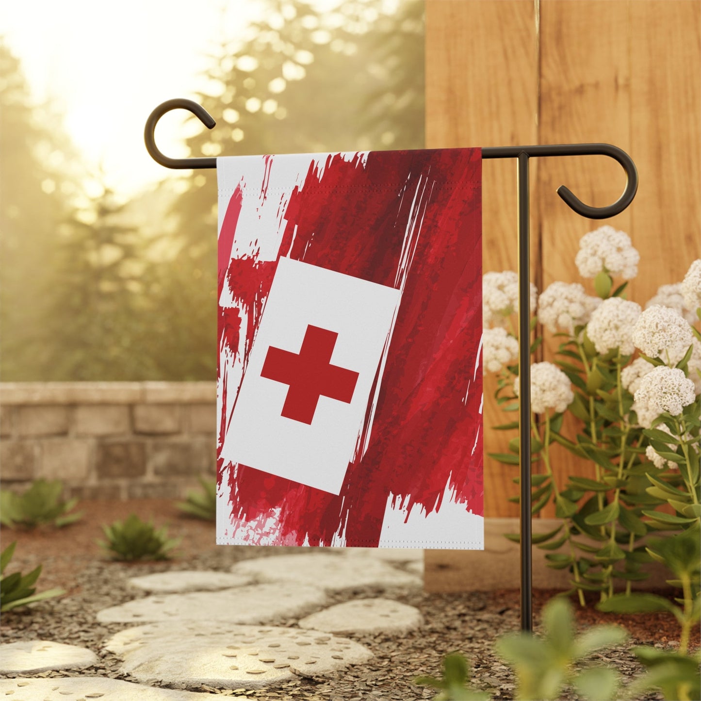Tonga Garden Flag - Garden & House Banner | Size - 12" x 18" | Double Sided Custom Country Design Print