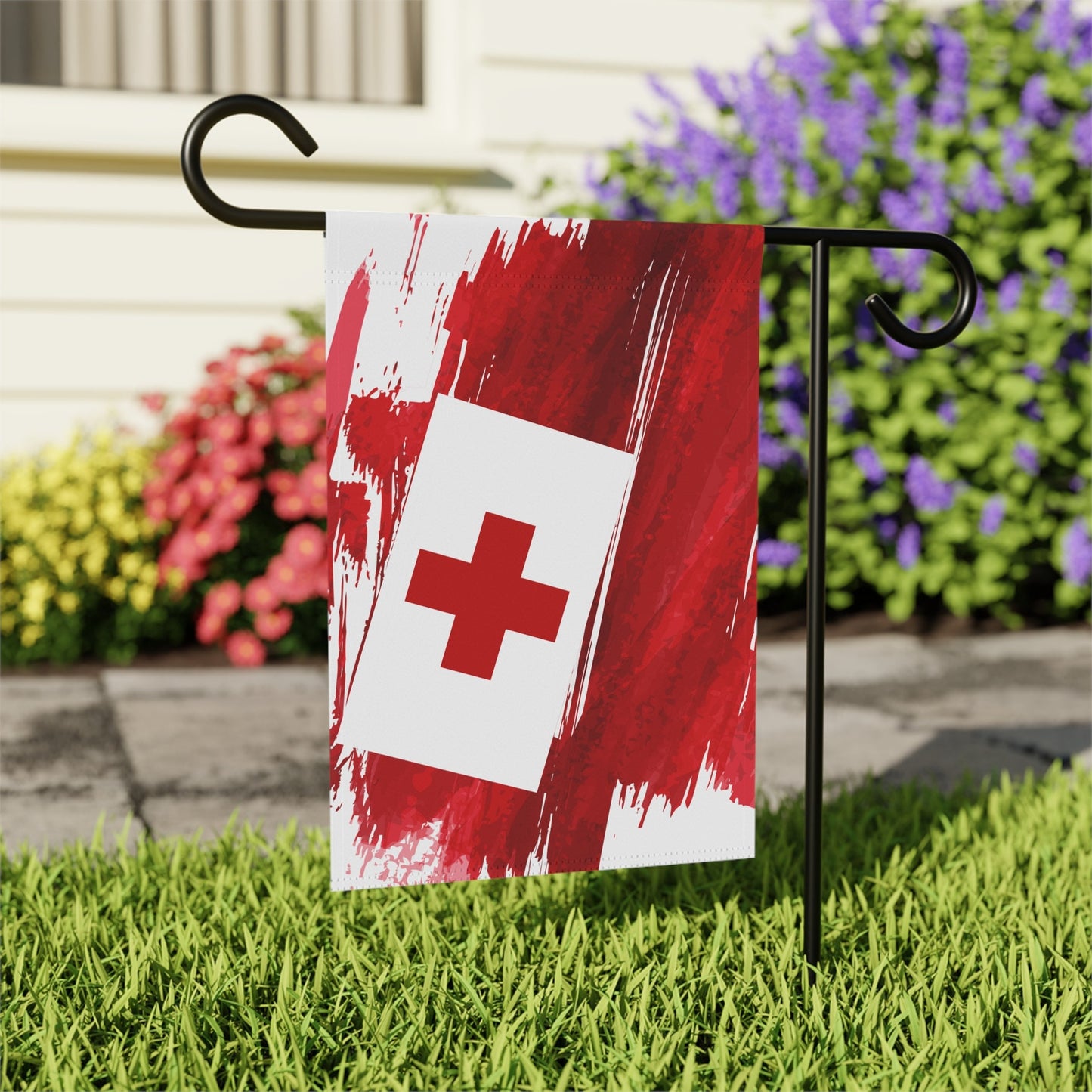 Tonga Garden Flag - Garden & House Banner | Size - 12" x 18" | Double Sided Custom Country Design Print