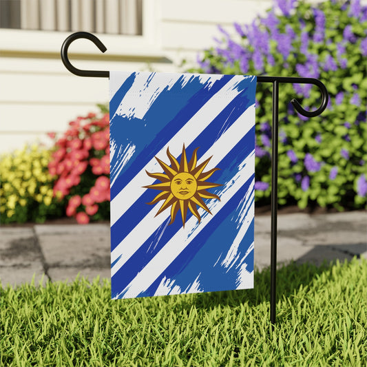 Uruguay Garden Flag - Garden & House Banner | Size - 12" x 18" | Double Sided Custom Country Design Print