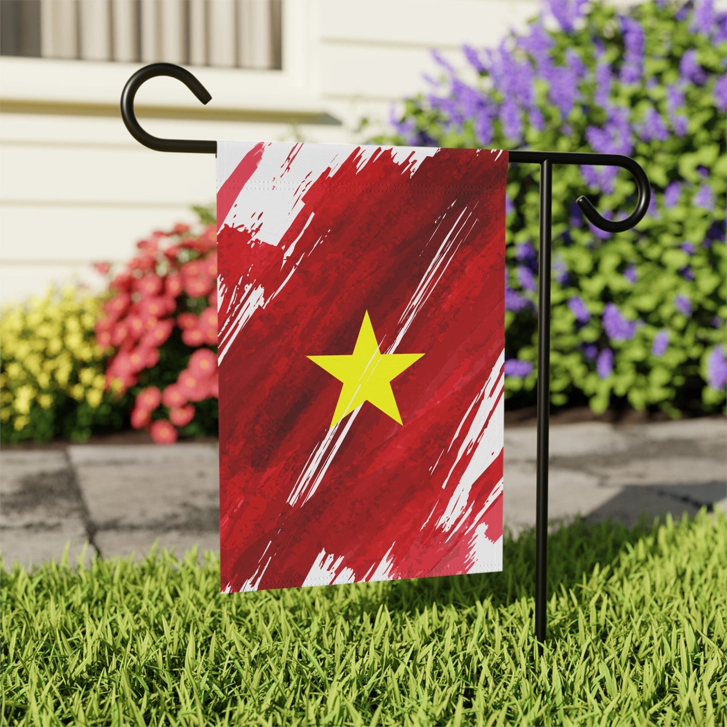 Vietnam Garden Flag - Garden & House Banner | Size - 12" x 18" | Double Sided Custom Country Design Print