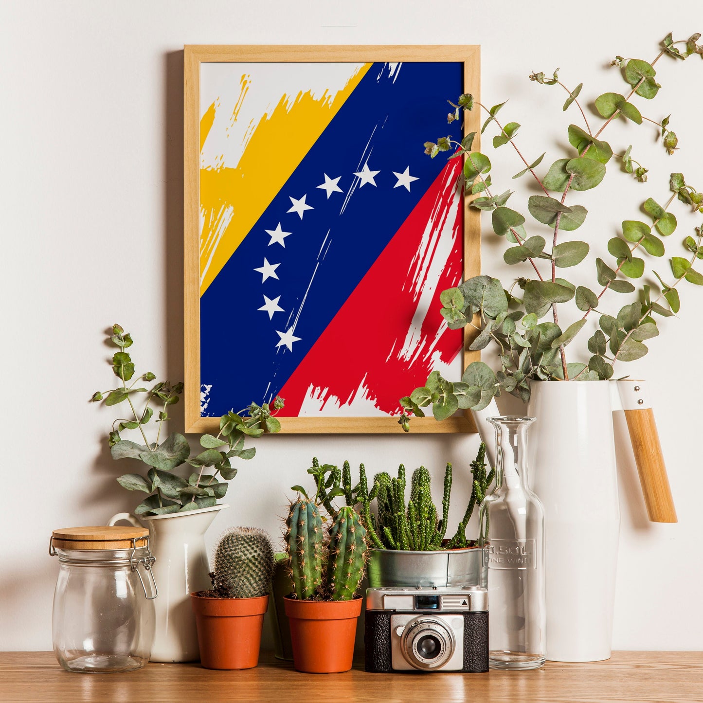 Venezuela Flag Print | Venezuela Poster | Venezuela Wall art print | Venezuela Home Decoration | Unframed