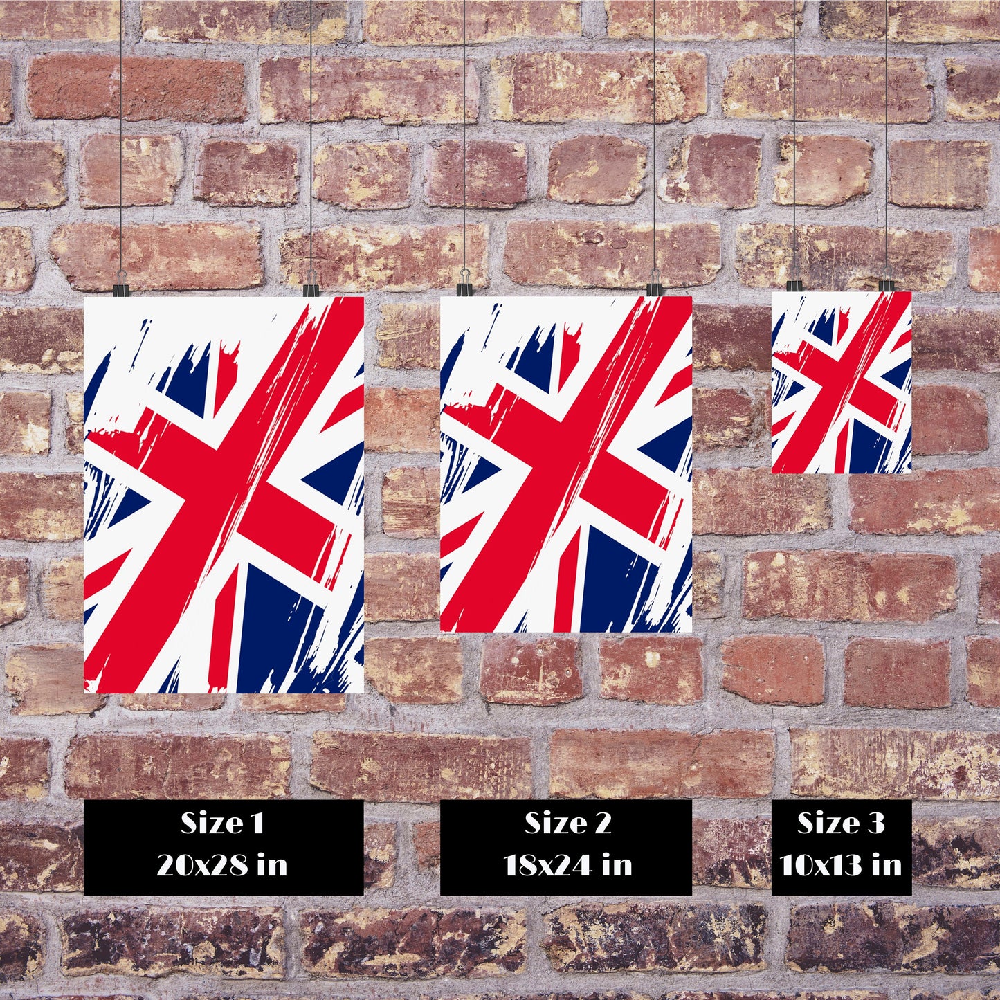 United Kingdom Flag Print | United Kingdom Poster | United Kingdom Wall art print | United Kingdom Home Decoration | Unframed