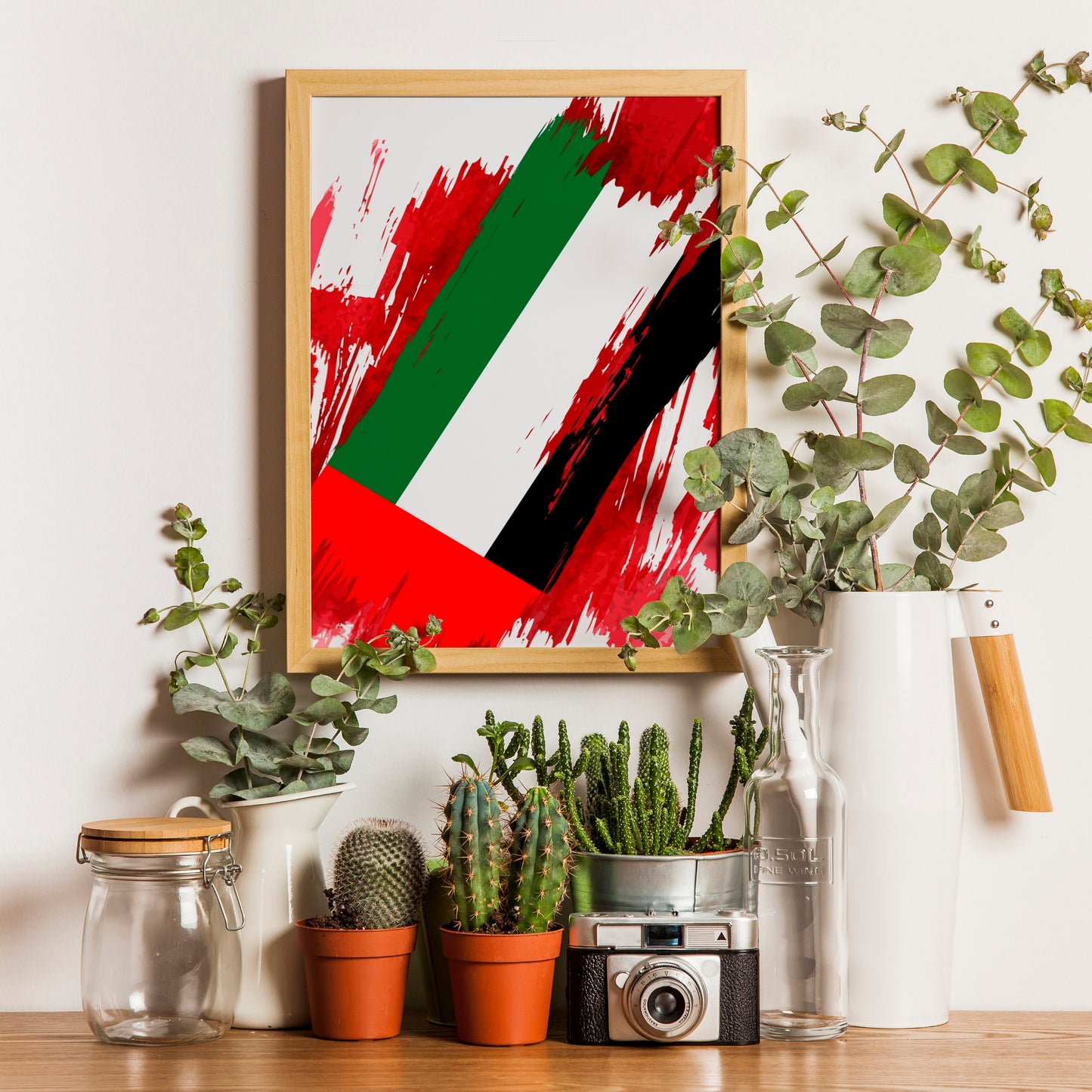 United Arab Emirates Flag Print | United Arab Emirates Poster | United Arab Emirates Wall art print | Unframed