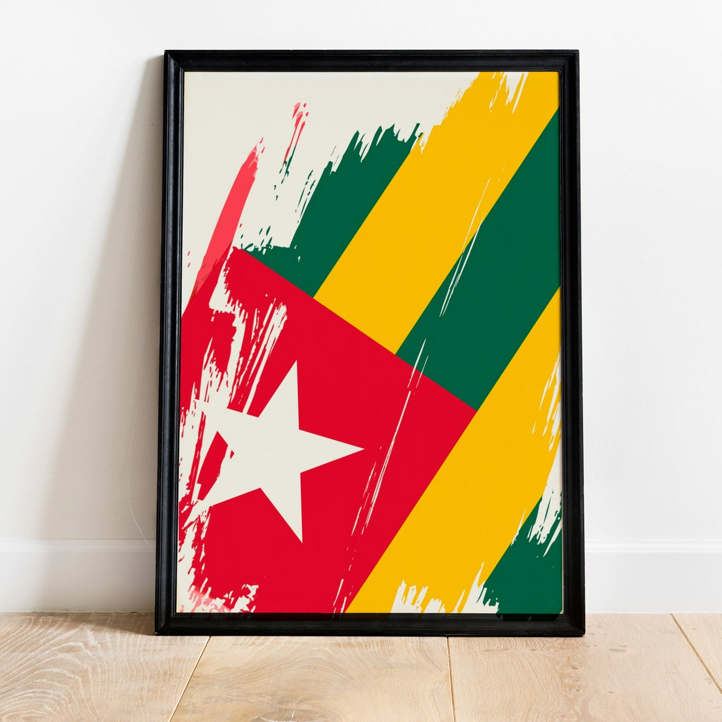 Togo Flag Print | Togo Poster | Togo Wall art print | Togo Home Decoration | Unframed