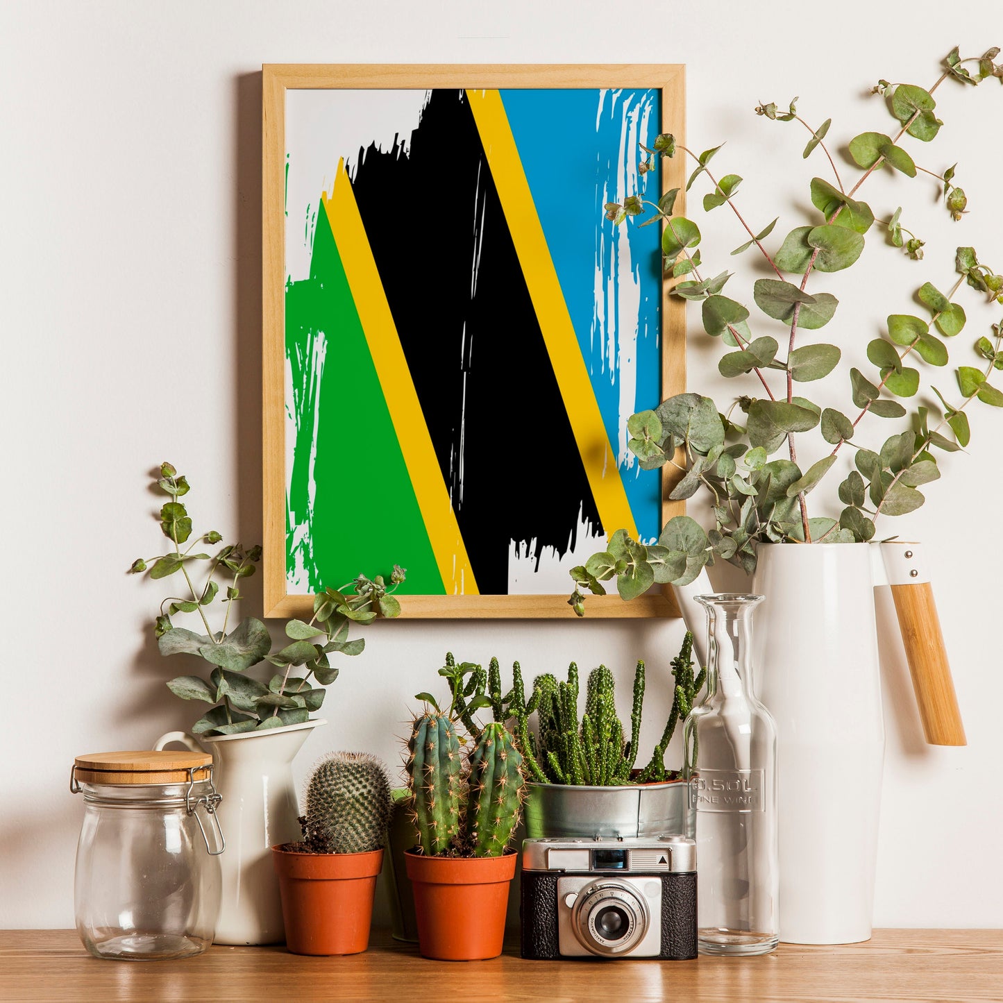 Tanzania Flag Print | Tanzania Poster | Tanzania Wall art print | Tanzania Home Decoration | Unframed