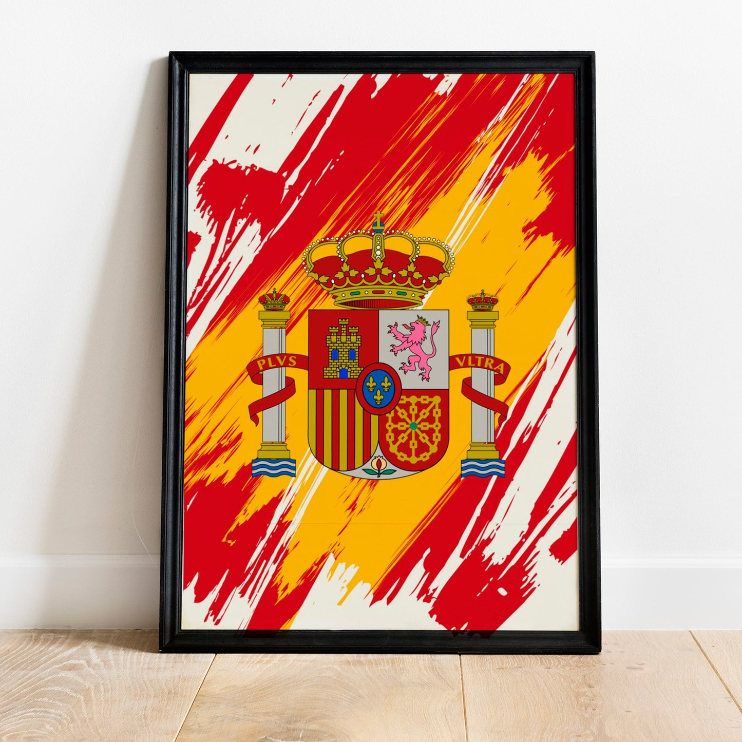 Spain Flag Print | Spain Poster | Spain Wall art print | Spain Home Decoration | Unframed