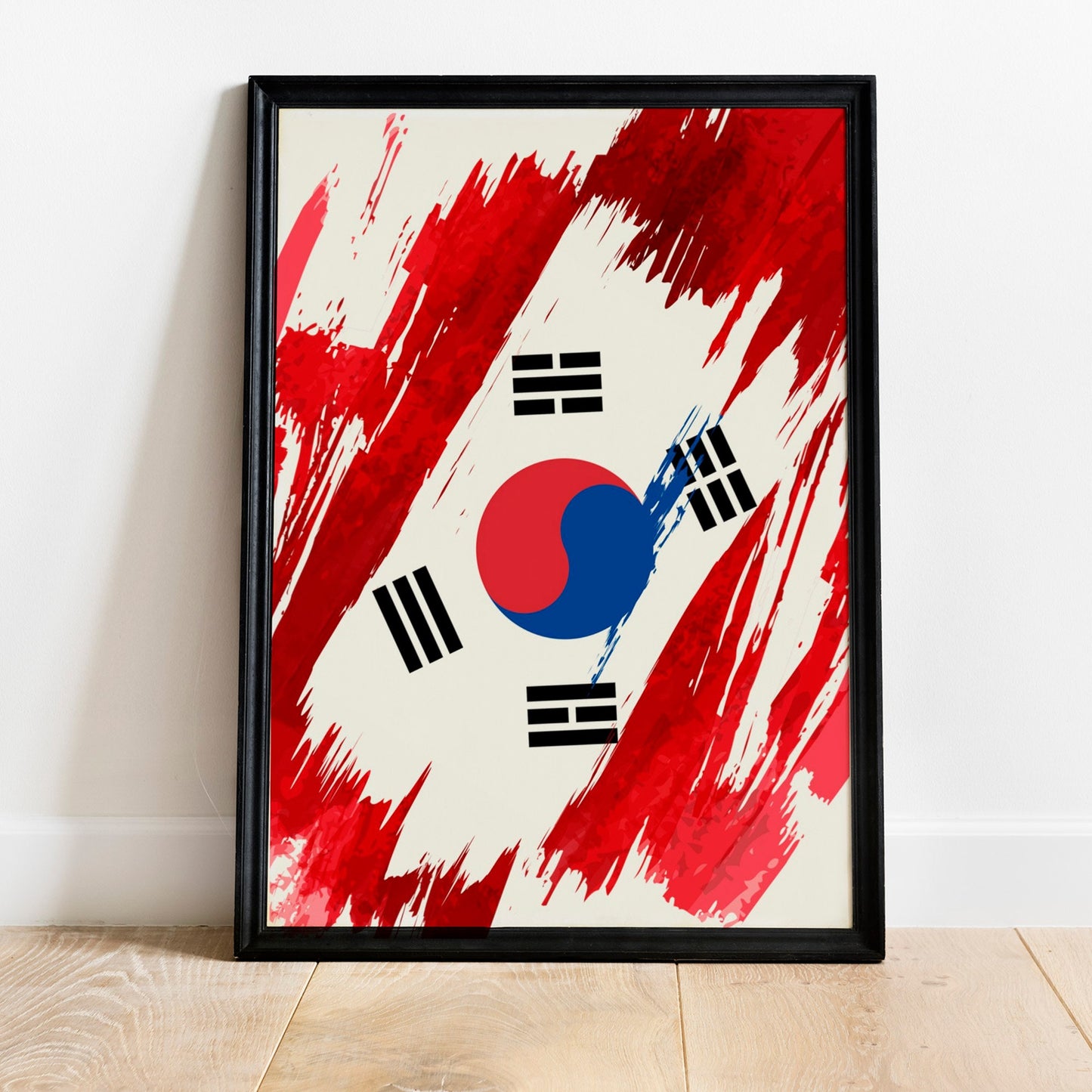 South Korea Flag Print | South Korea Poster | South Korea Wall art print | South Korea Home Decoration | Unframed