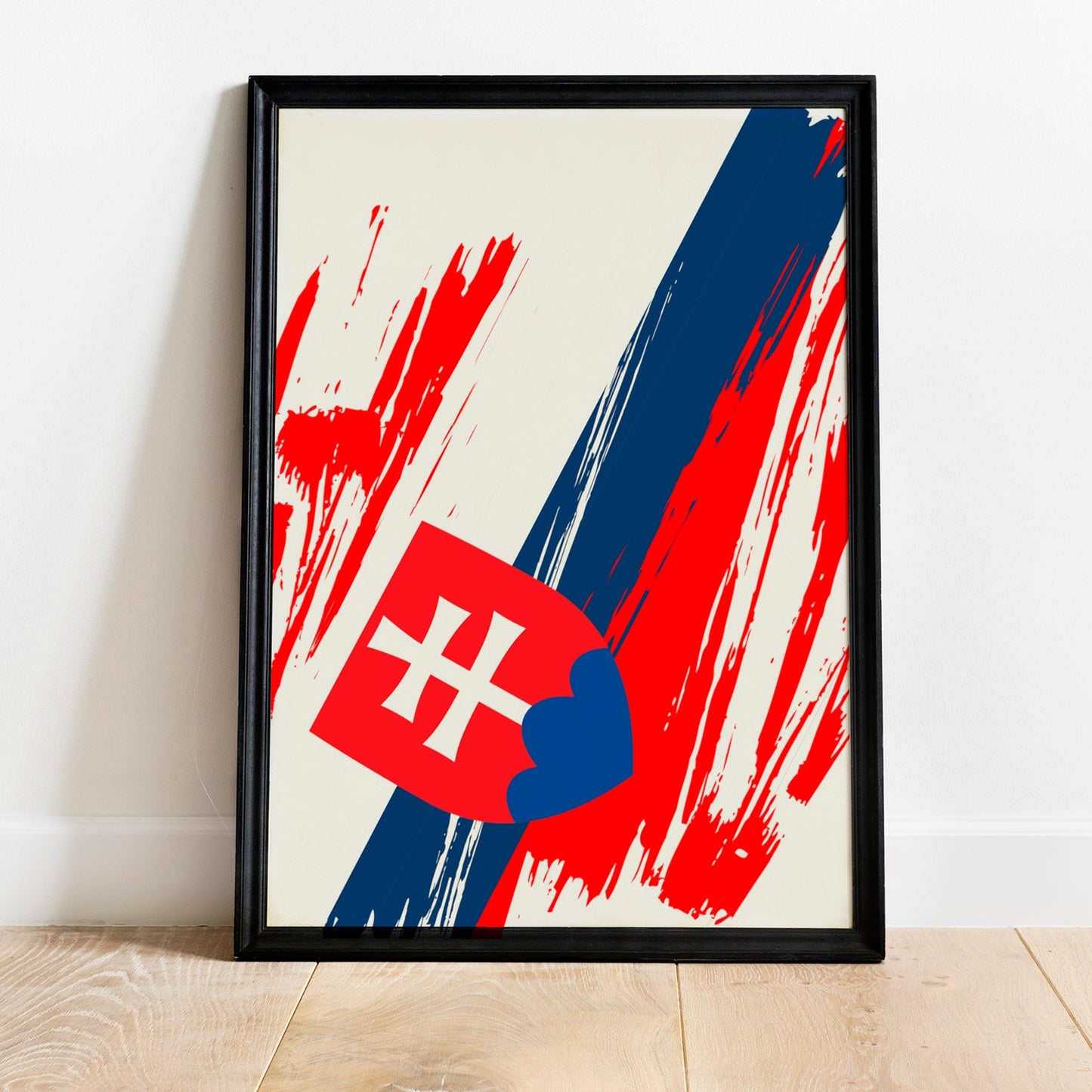Slovakia Flag Print | Slovakia Poster | Slovakia Wall art print | Slovakia Home Decoration | Unframed