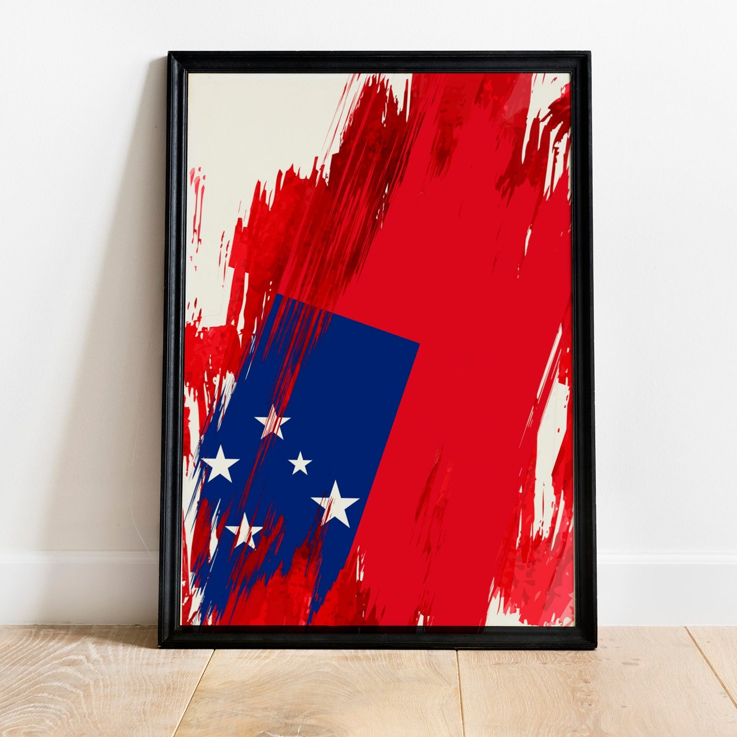 Samoa Flag Print | Samoa Poster | Samoa Wall art print | Samoa Home Decoration | Unframed