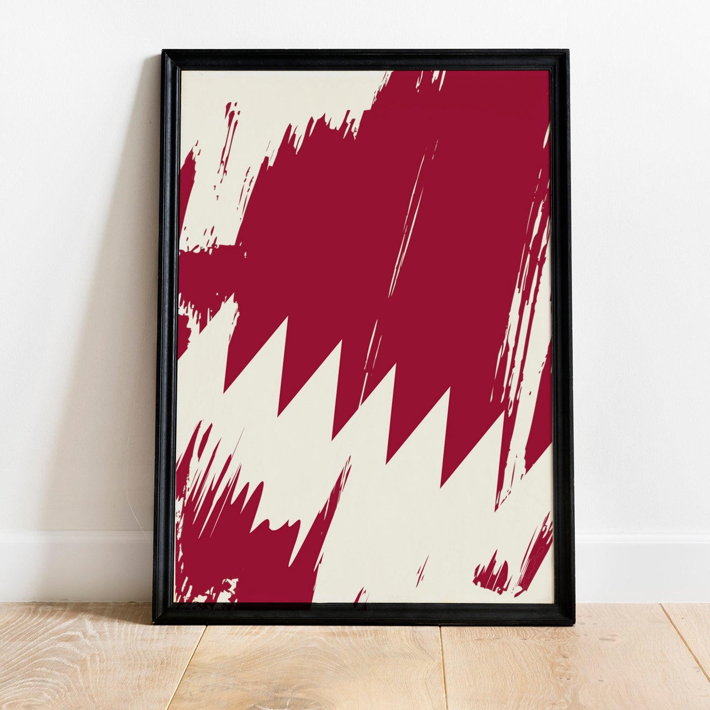 Qatar Flag Print | Qatar Poster | Qatar Wall art print | Qatar Home Decoration | Unframed