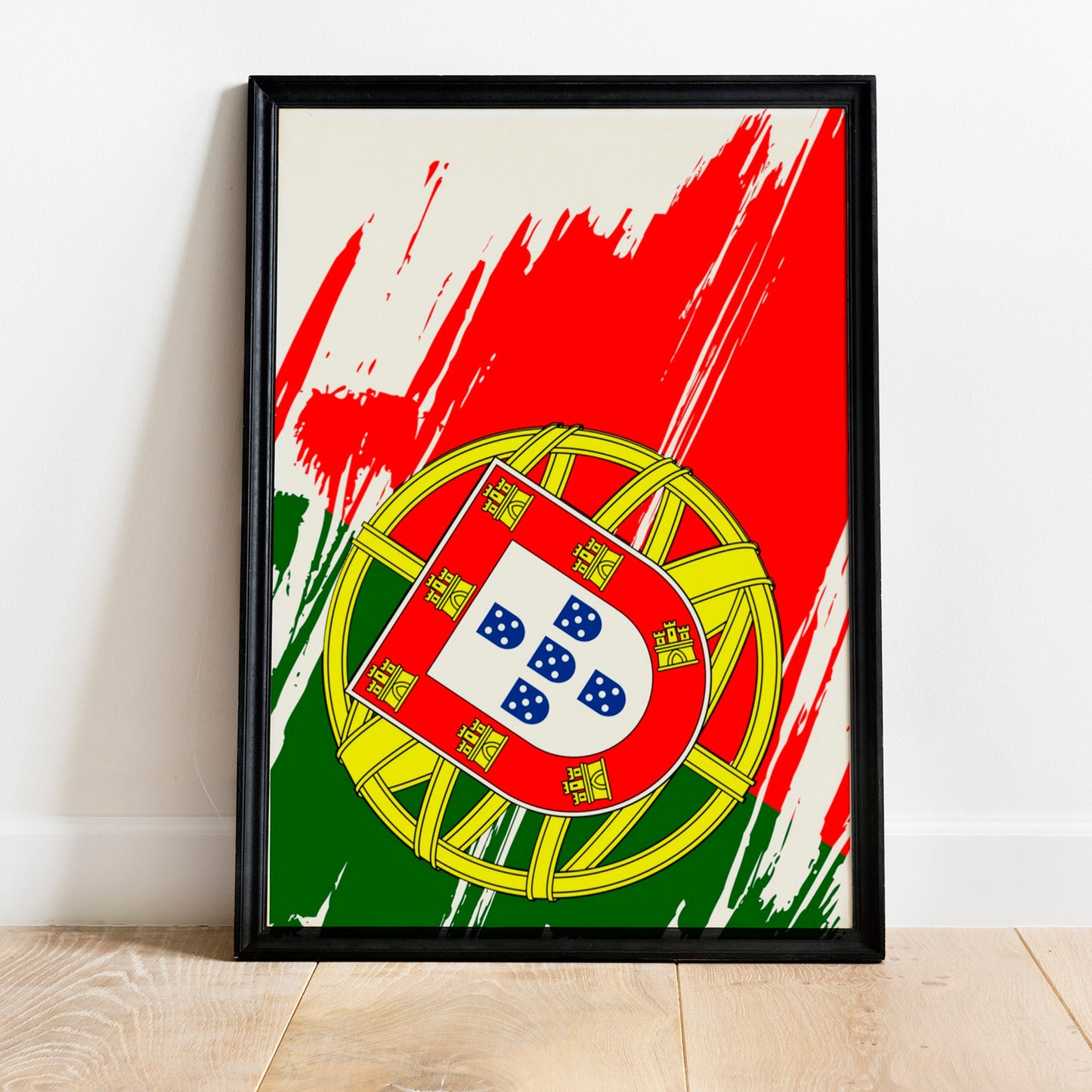 Portugal Flag Print | Portugal Poster | Portugal Wall art print | Portugal Home Decoration | Unframed