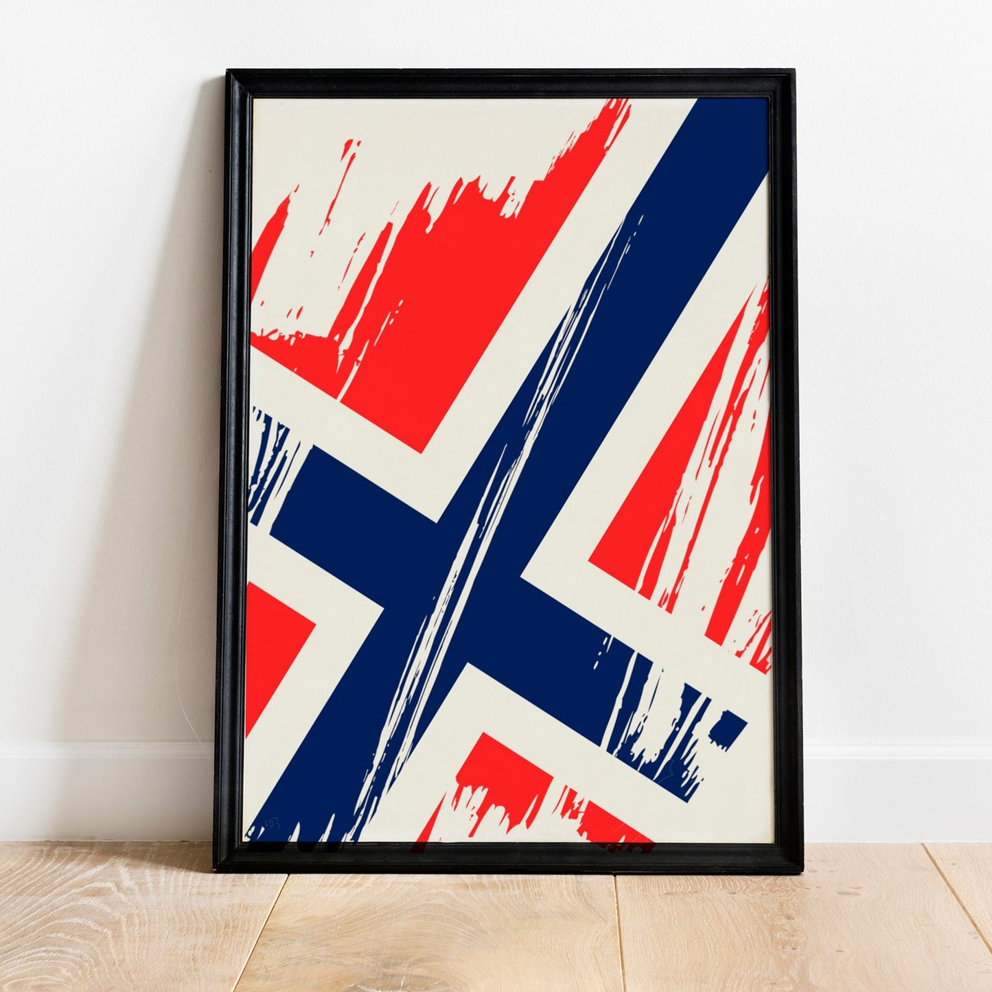 Norway Flag Print | Norway Poster | Norway Wall art print | Norway Home Decoration | Unframed