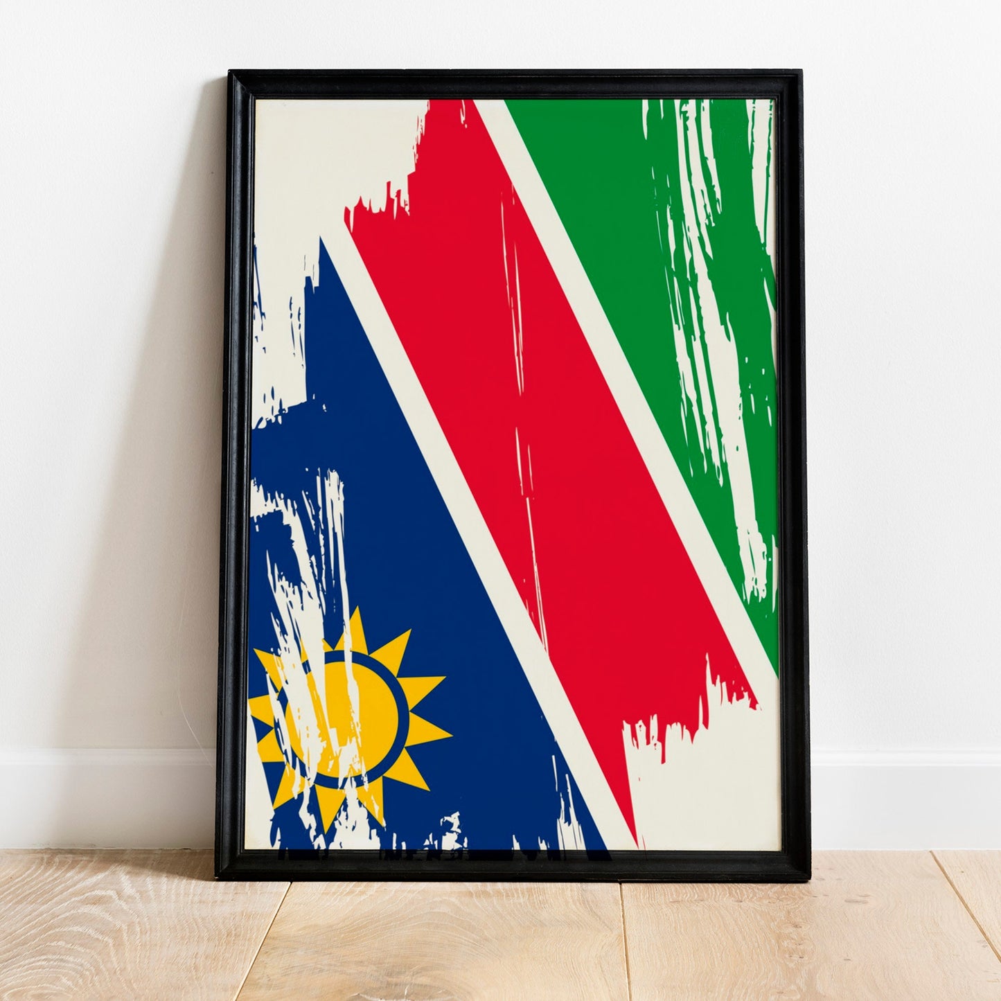 Namibia Flag Print | Namibia Poster | Namibia Wall art print | Namibia Home Decoration | Unframed