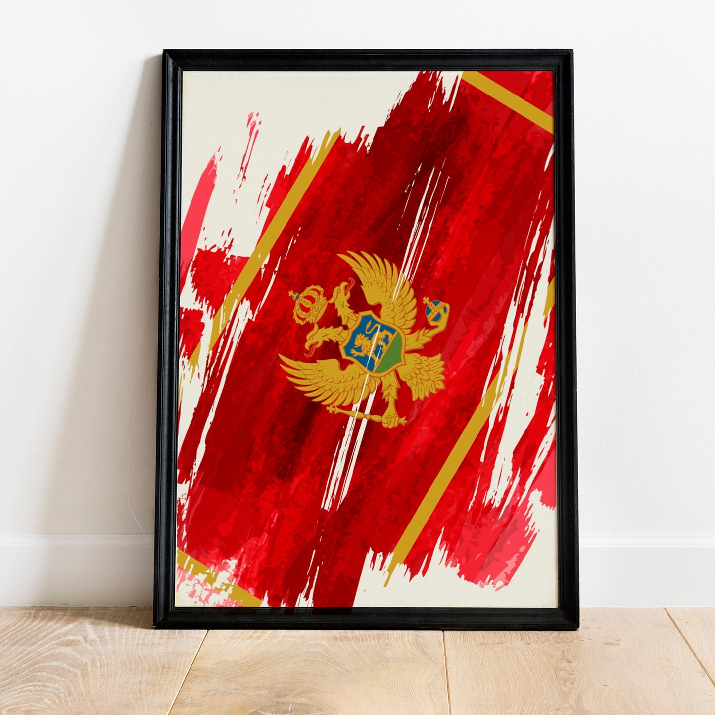 Montenegro Flag Print | Montenegro Poster | Montenegro Wall art print | Montenegro Home Decoration | Unframed