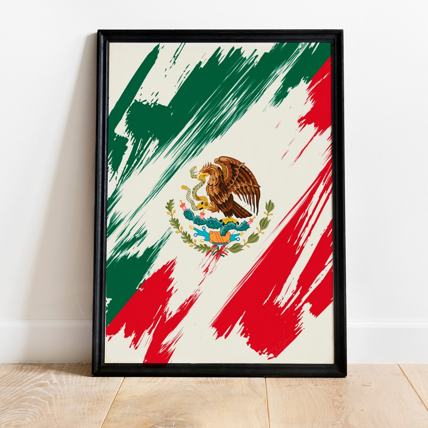 Mexico Flag Print | Mexico Poster | Mexico Wall art print | Mexico Home Decoration | Unframed