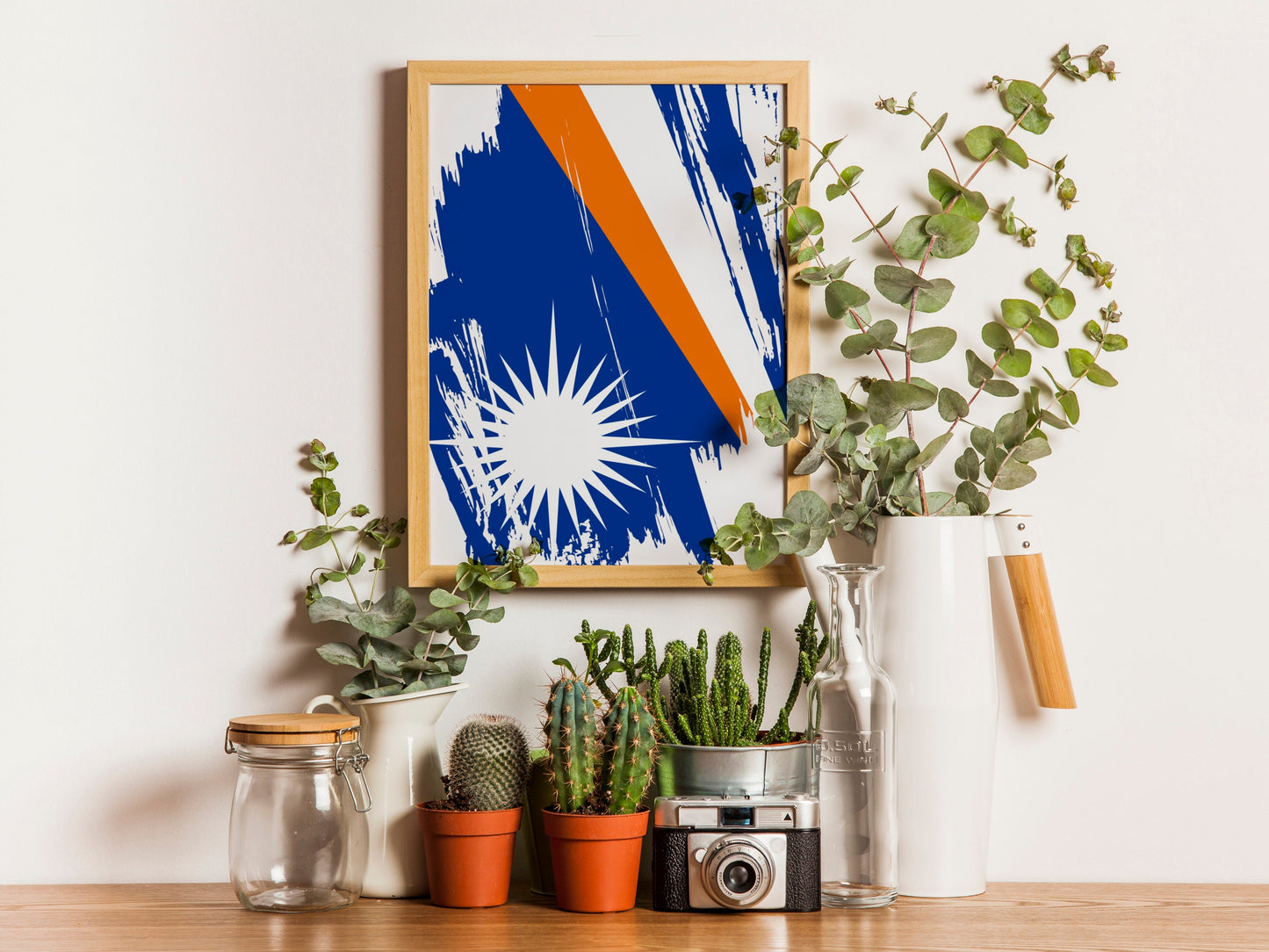 Marshall Islands Flag Print | Marshall Islands Poster | Marshall Islands Wall art print | Marshall Islands Home Decoration | Unframed