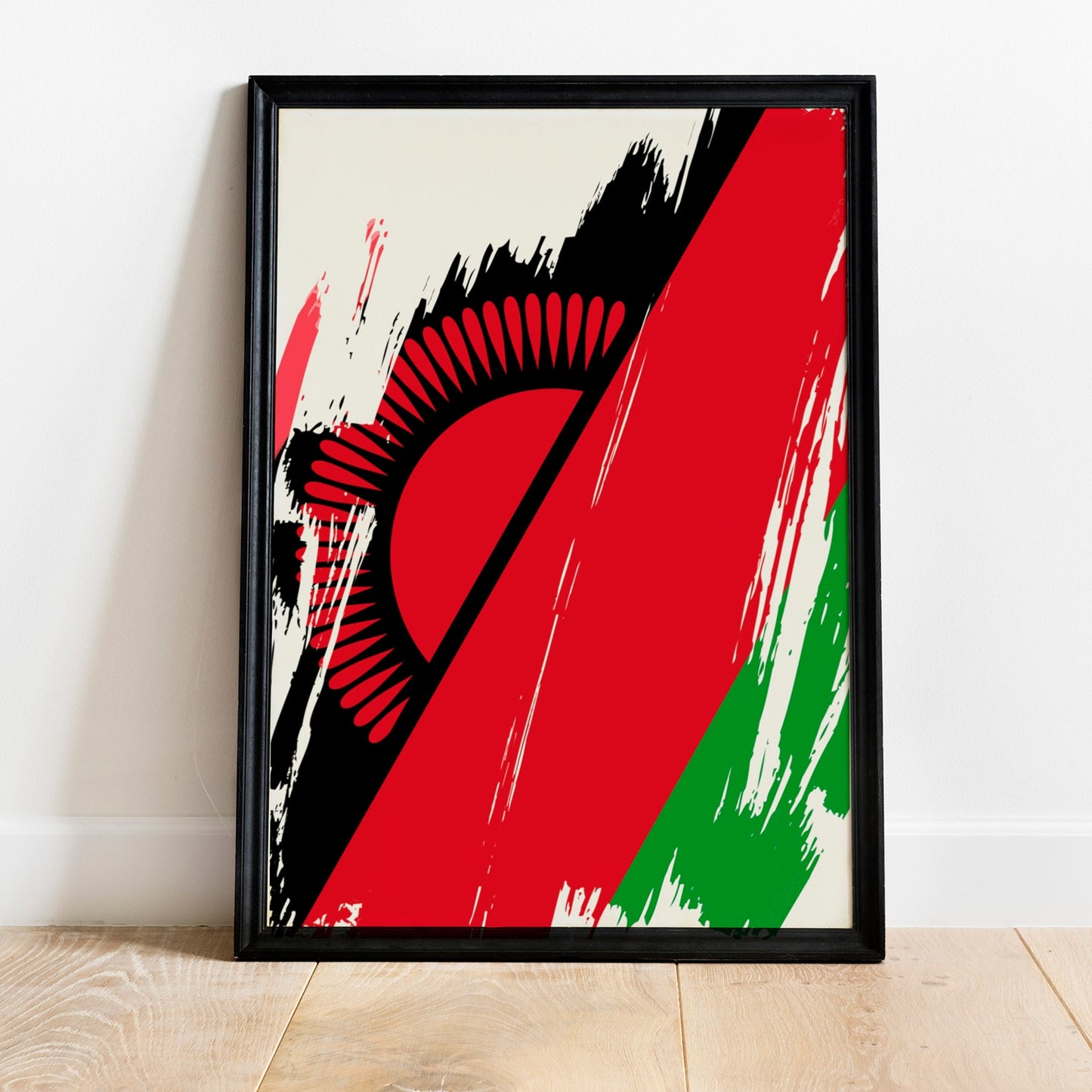 Malawi Flag Print | Malawi Poster | Malawi Wall art print | Malawi Home Decoration | Unframed