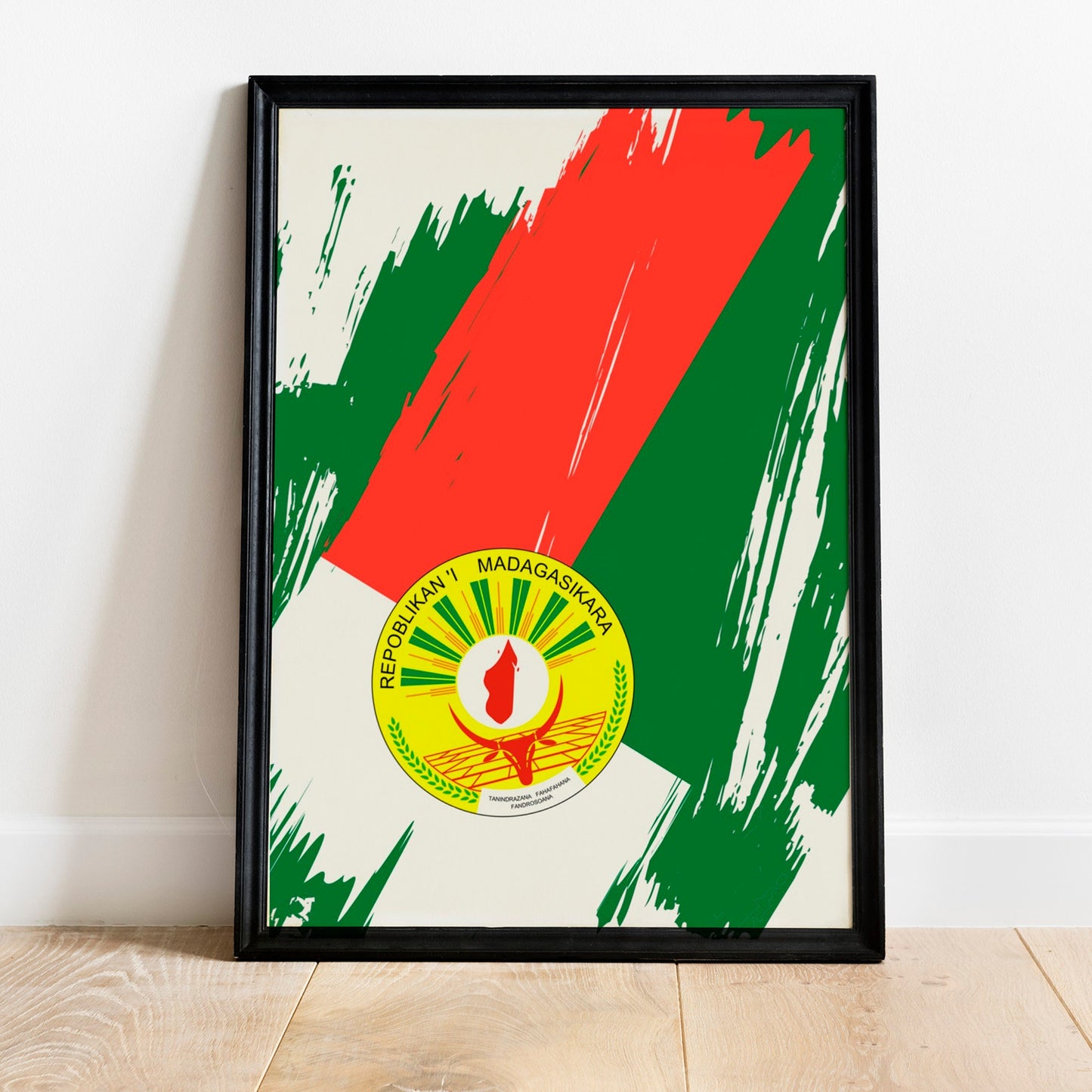 Madagascar Flag Print | Madagascar Poster | Madagascar Wall art print | Madagascar Home Decoration | Unframed