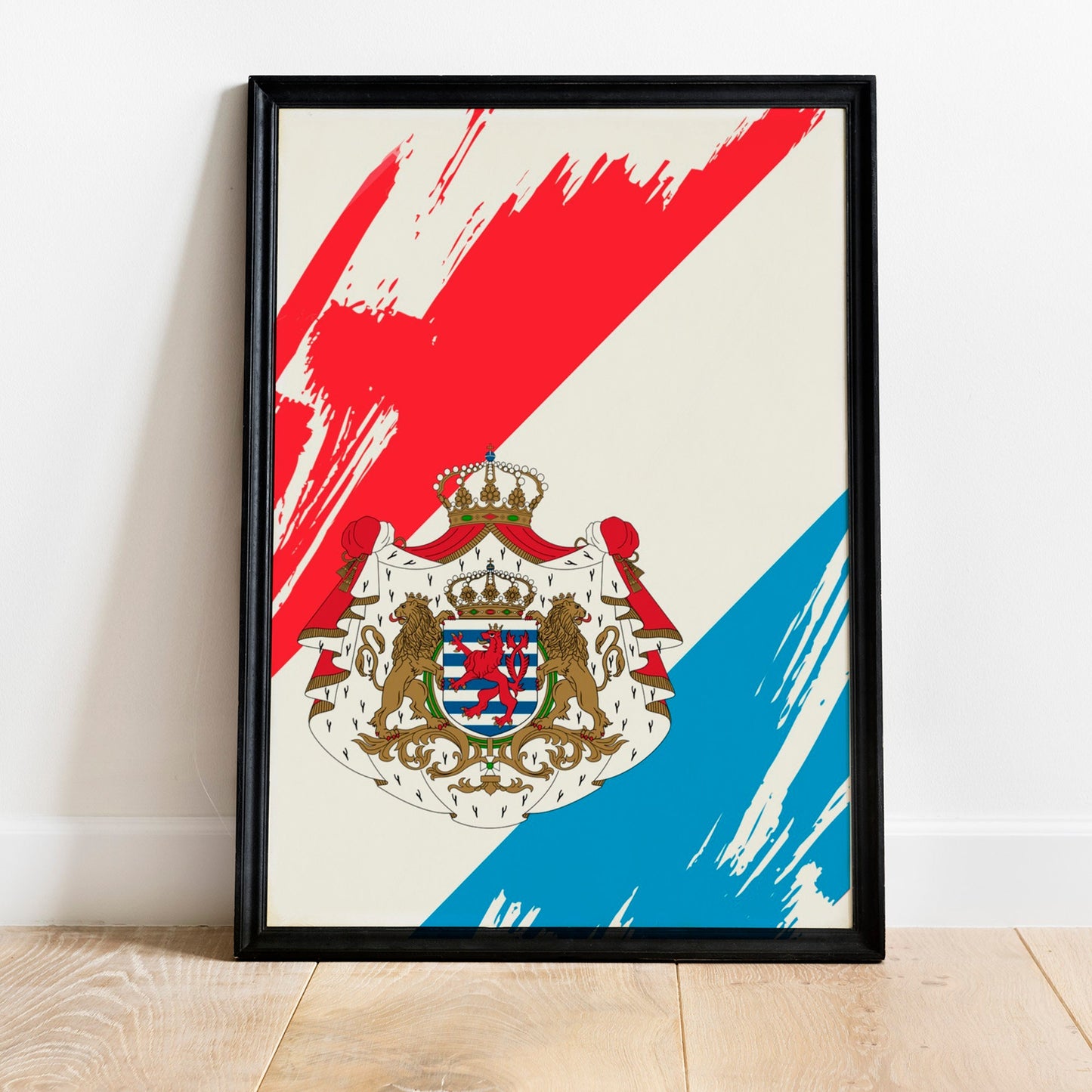 Luxembourg Flag Print | Luxembourg Poster | Luxembourg Wall art print | Luxembourg Home Decoration | Unframed