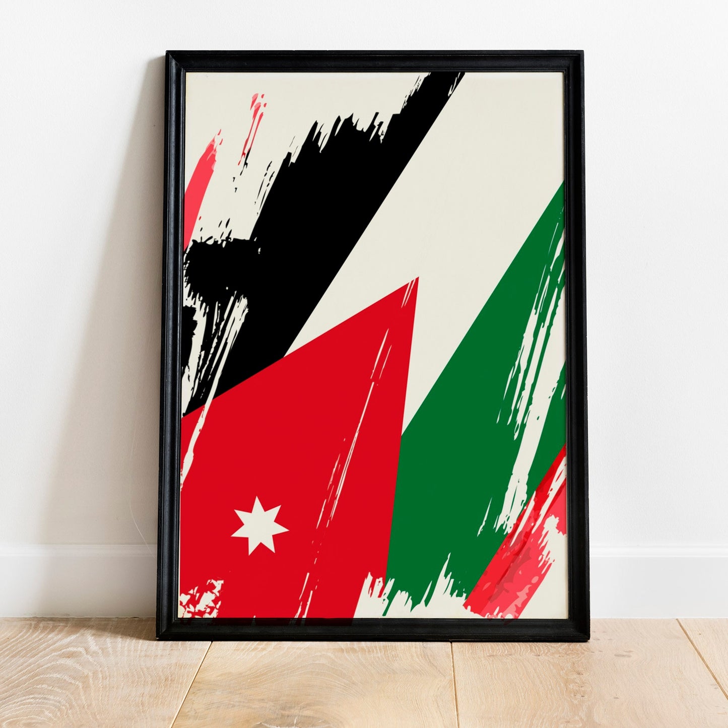 Jordan Flag Print | Jordan Poster | Jordan Wall art print | Jordan Home Decoration | Unframed