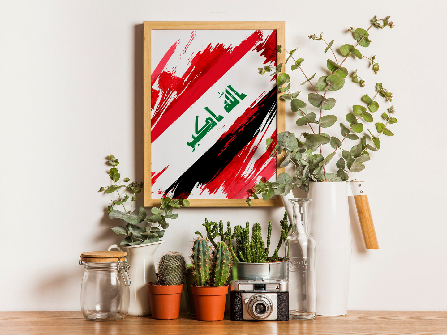 Iraq Flag Print | Iraq Poster | Iraq Wall art print | Iraq Home Decoration | Unframed