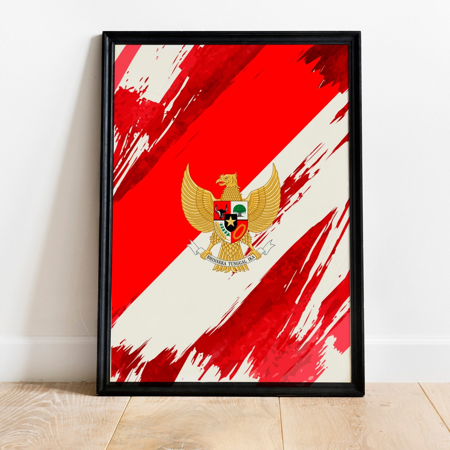 Indonesia Flag Print | Indonesia Poster | Indonesia Wall art print | Indonesia Home Decoration | Unframed