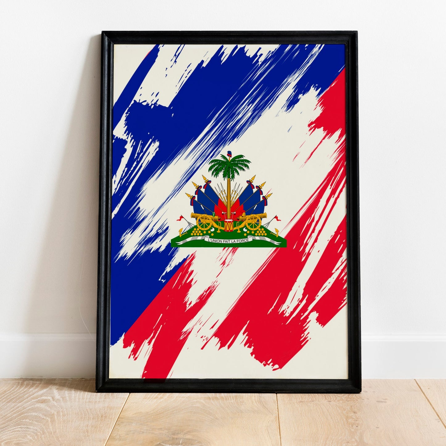 Haiti Flag Print | Haiti Poster | Haiti Wall art print | Haiti Home Decoration | Unframed