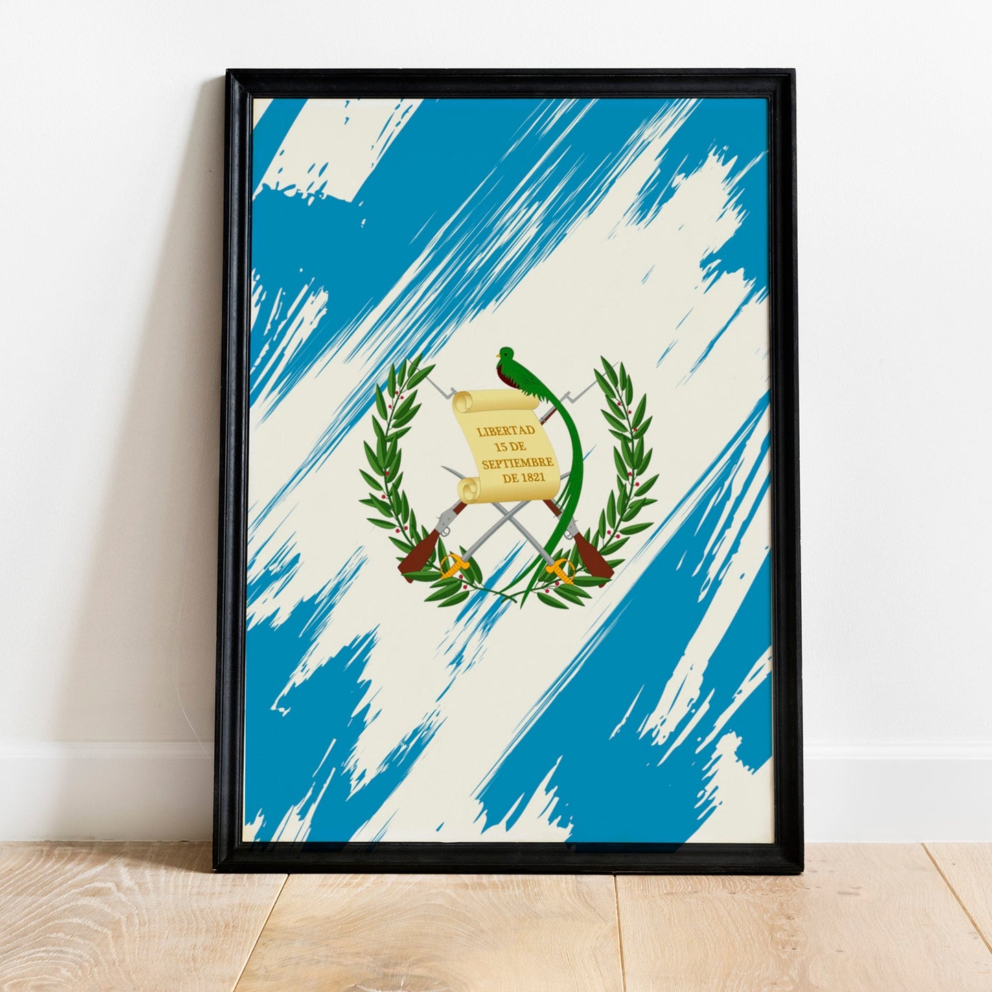 Guatemala Flag Print | Guatemala Poster | Guatemala Wall art print | Guatemala Home Decoration | Unframed