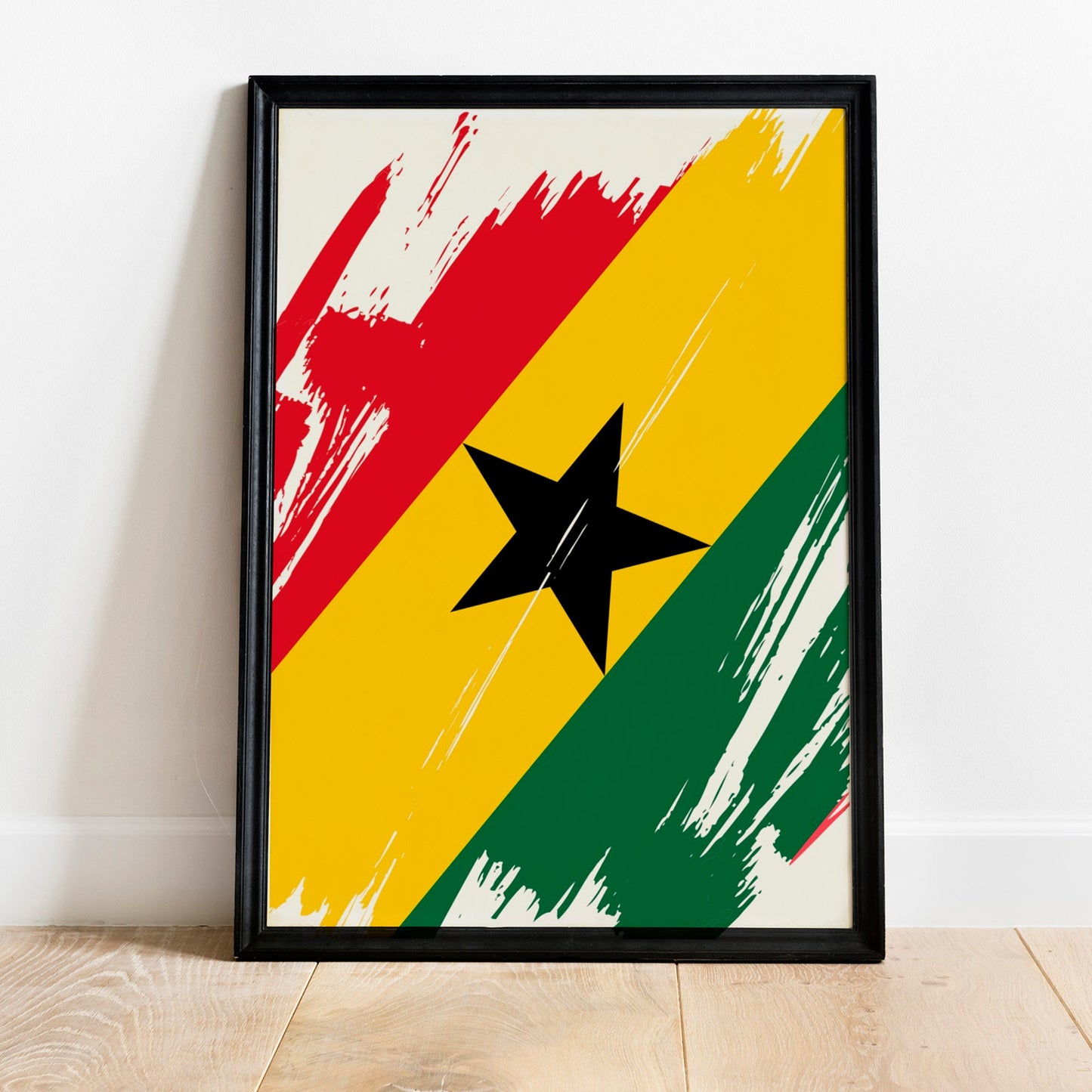 Ghana Flag Print | Ghana Poster | Ghana Wall art print | Ghana Home Decoration | Unframed