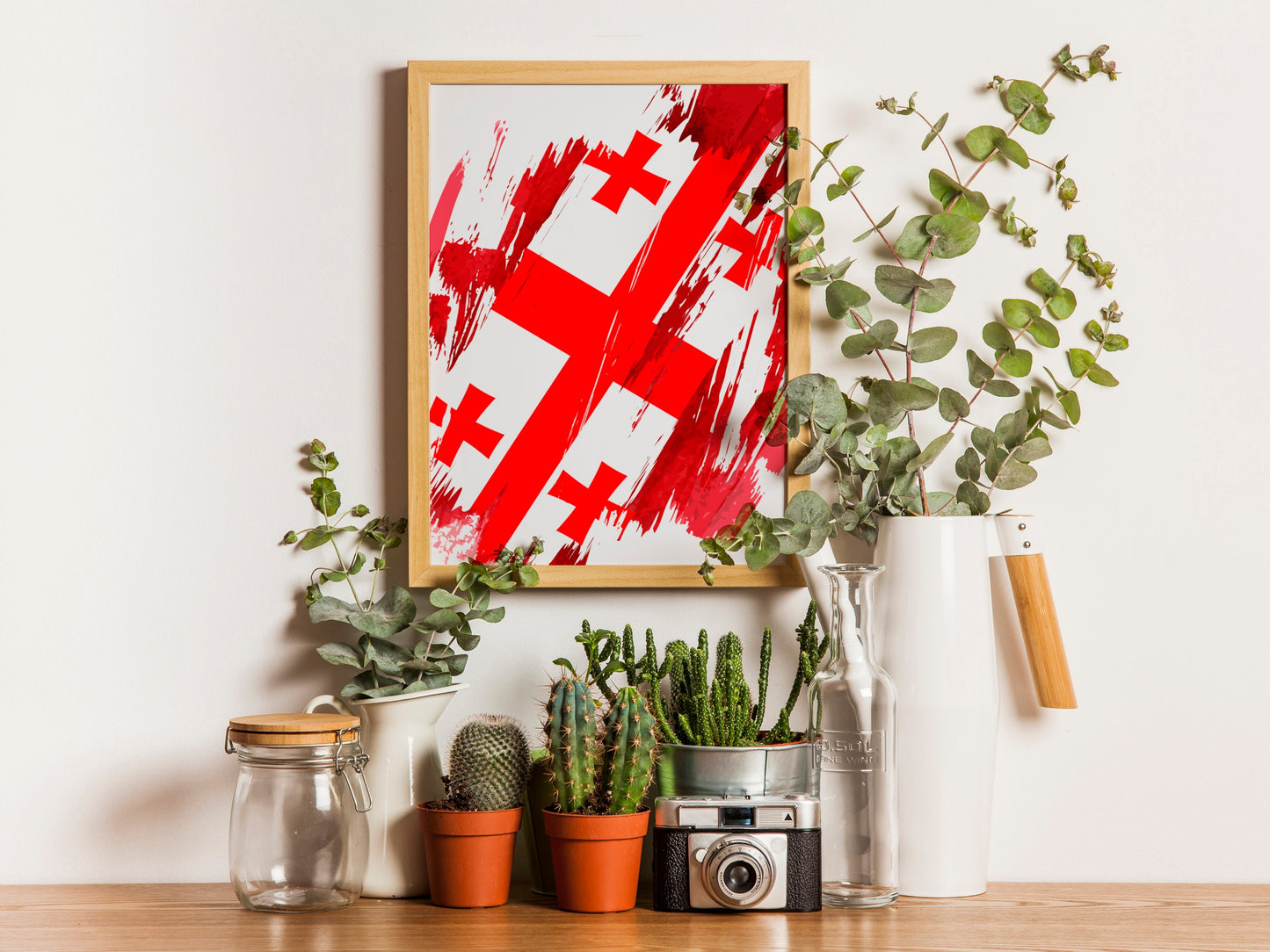 Georgia Flag Print | Georgia Poster | Georgia Wall art print | Georgia Home Decoration | Unframed