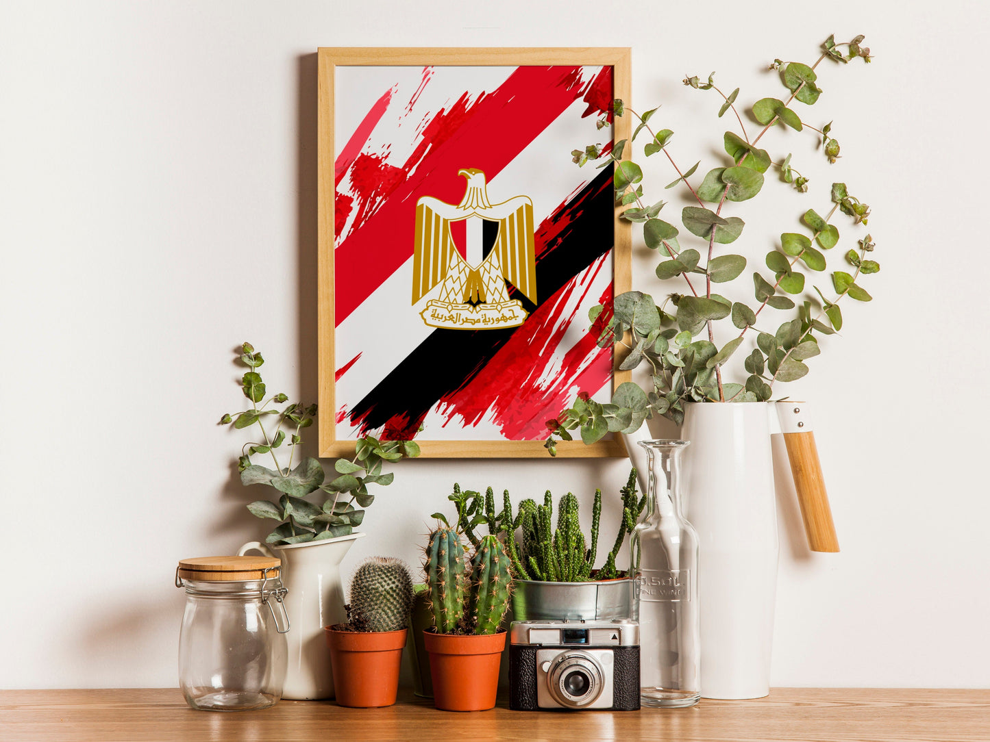 Egypt Flag Print | Egypt Poster | Egypt Wall art print | Egypt Home Decoration | Unframed